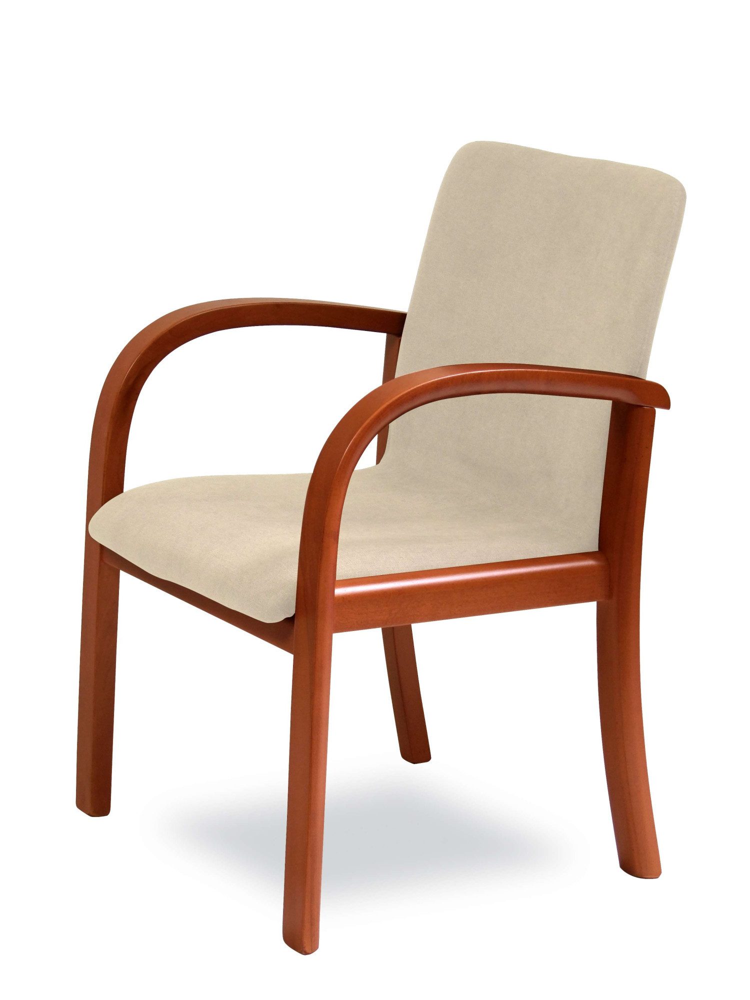 Home affaire Eetkamerstoel LINA707 Extra-comfort, vlekbestendig weefsel, massief hout (1 stuk)