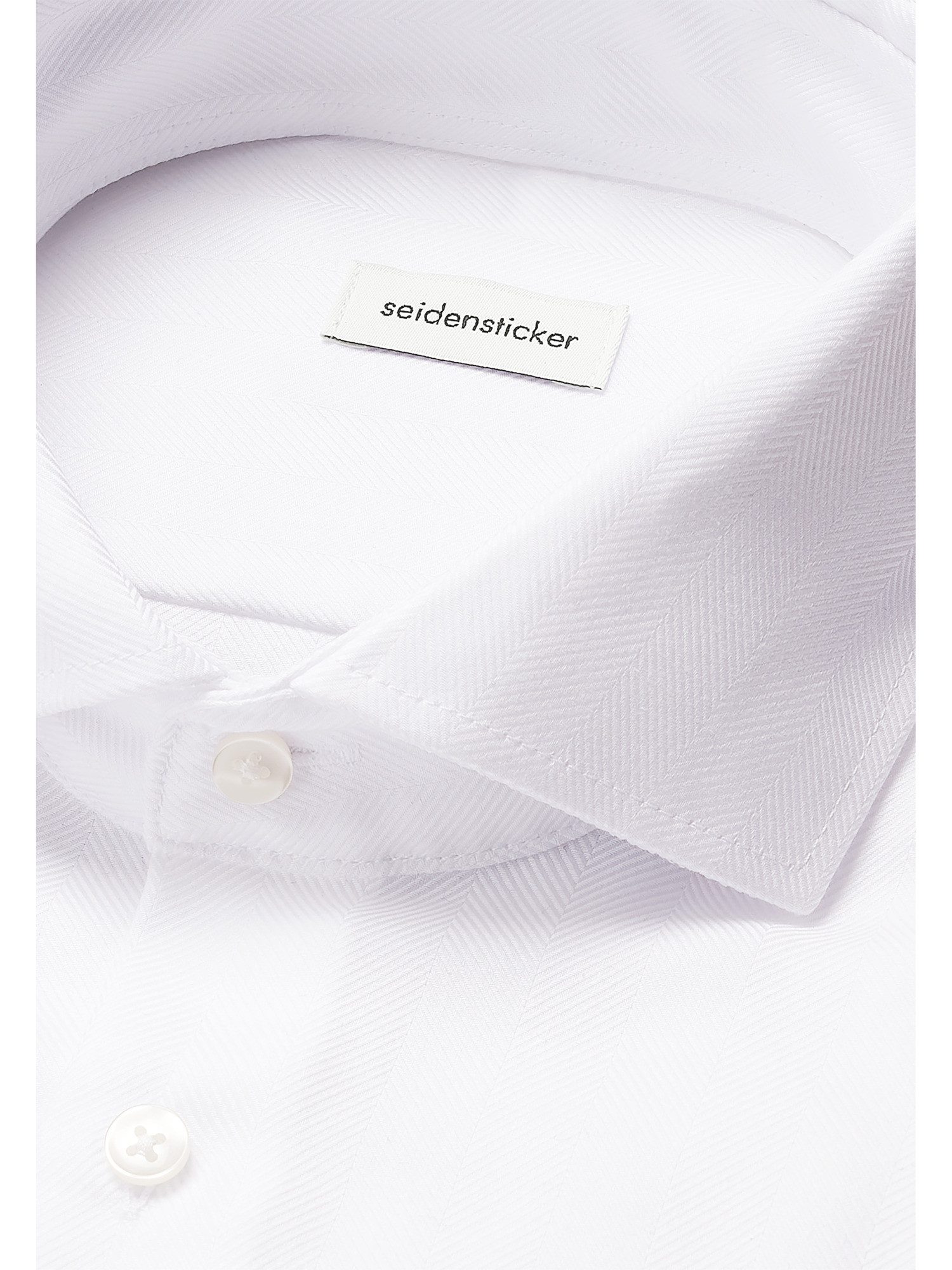 seidensticker Businessoverhemd Zwarte roos Regular 1/1 Kentkraag visgraat