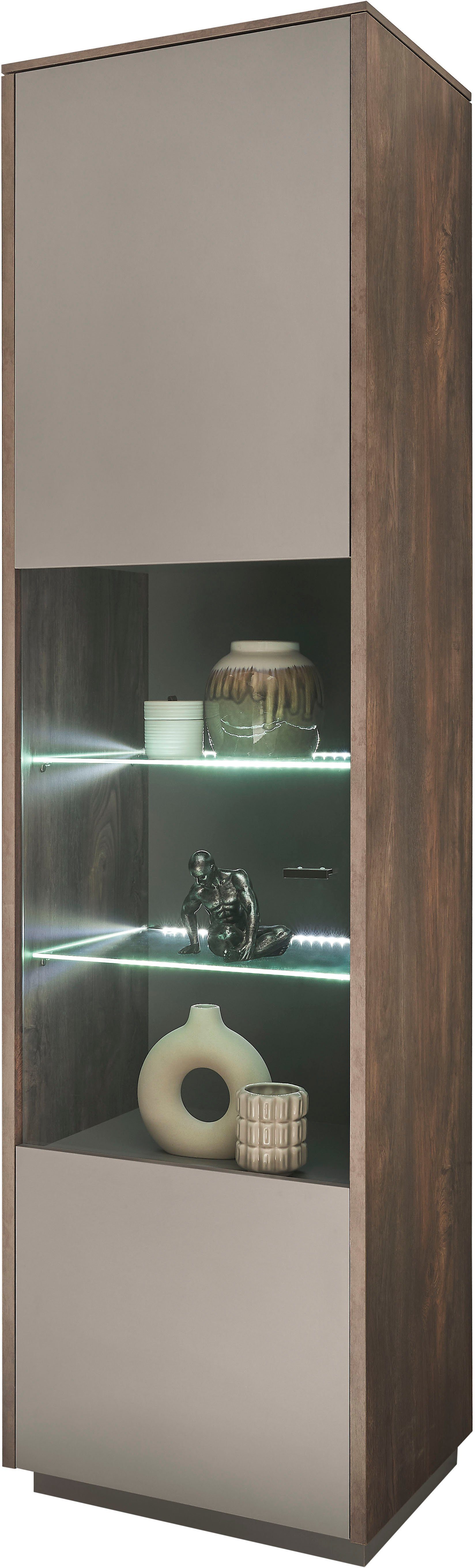 INOSIGN Vitrinekast Largo Soft-closefunctie, hoogte ca. 200 cm