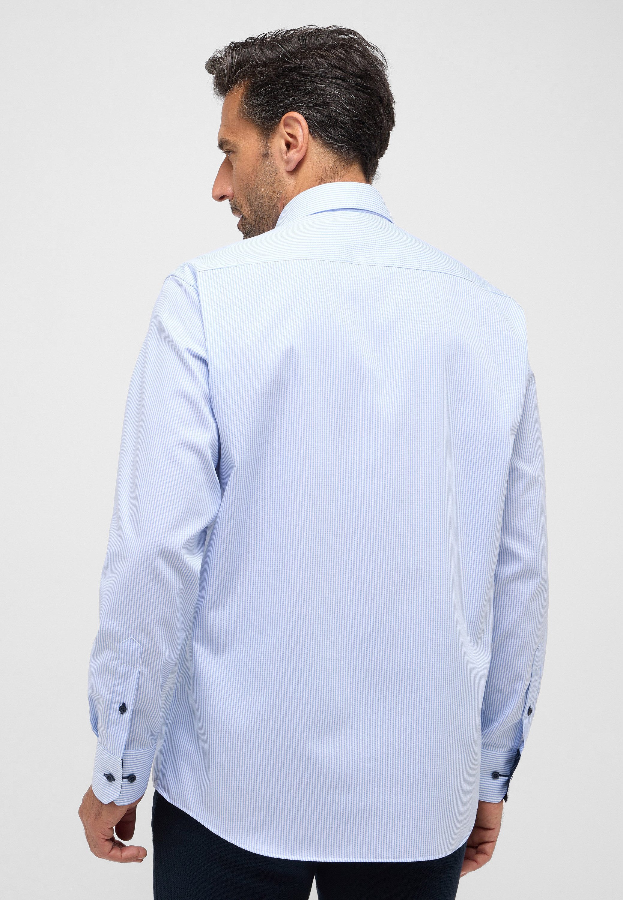 Eterna Overhemd met lange mouwen Comfort fit NON IRON (strijkvrij)