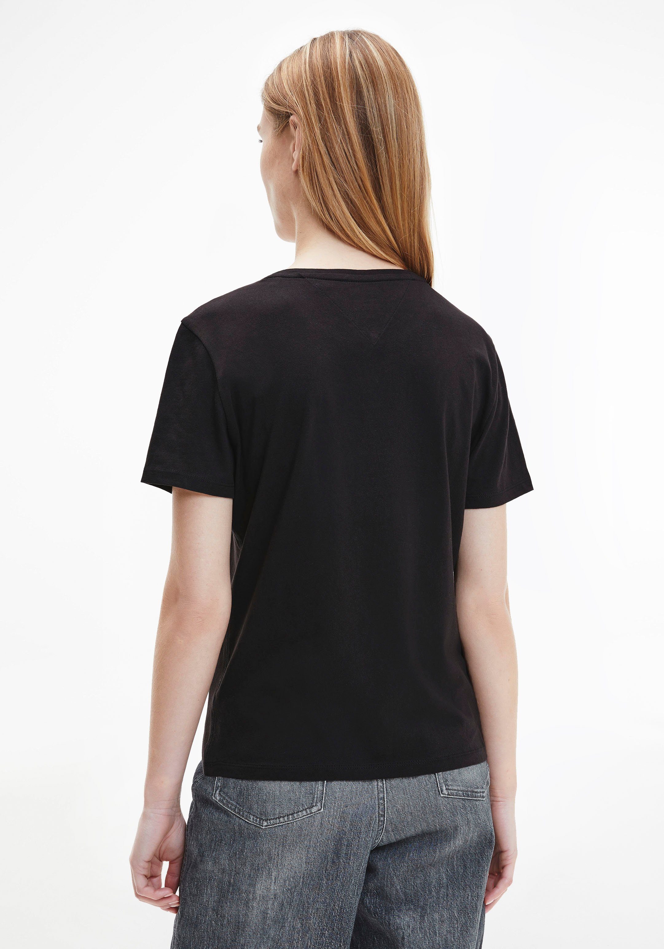 TOMMY JEANS Shirt met ronde hals TJW 2PACK SOFT JERSEY TEE met tommy jeans merklabel-borduursel (2-delig, Set van 2)
