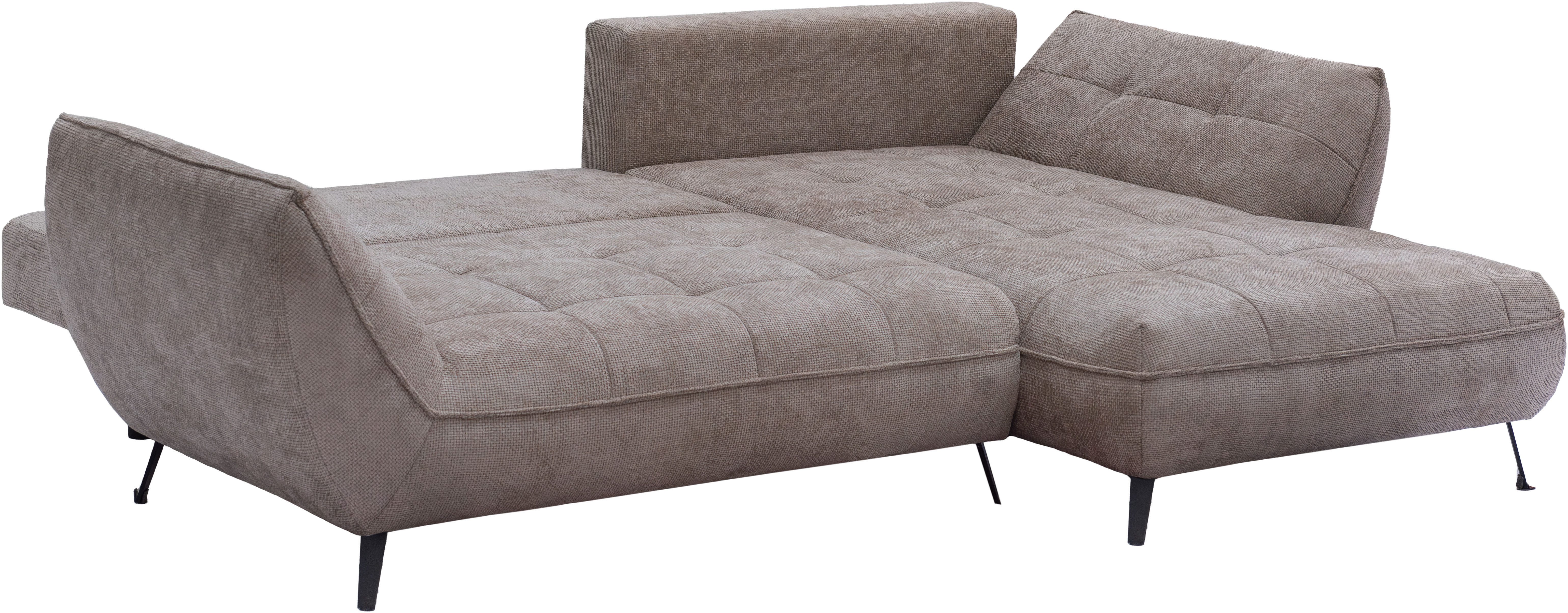 exxpo - sofa fashion Hoekbank Samoa, comfortabel en modern, met Easy-Lift bedfunctie, L-vorm