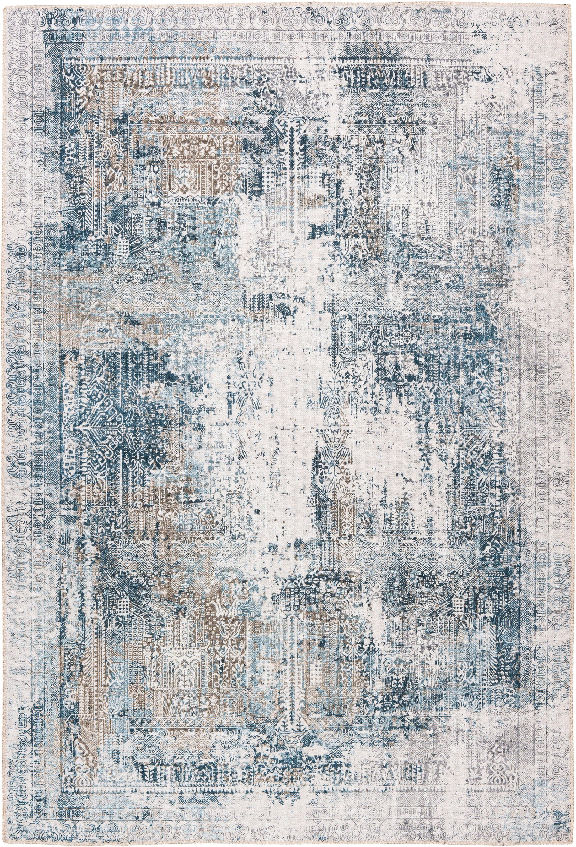 me gusta Vloerkleed Faye 1025 Platte stof, bedrukt motief, woonkamer, eetkamer