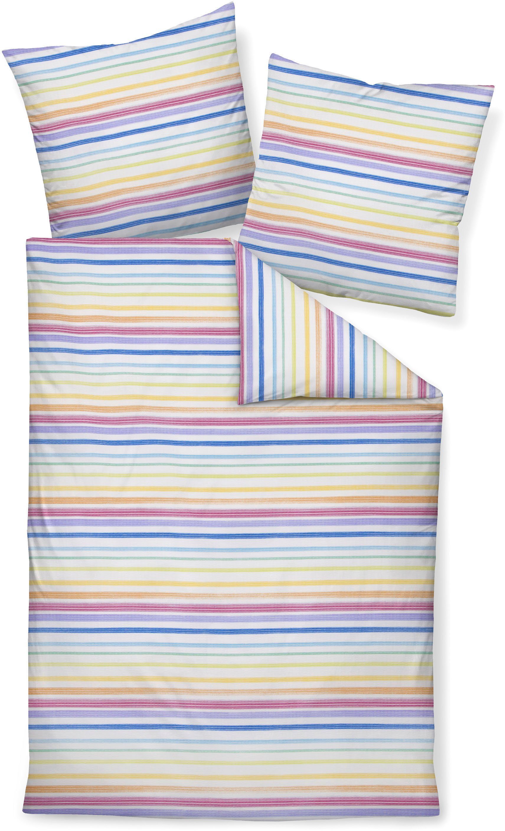 Janine Overtrekset TANGO 20120 met een ritssluiting (2-delig) dekbedovertrekken multicolor