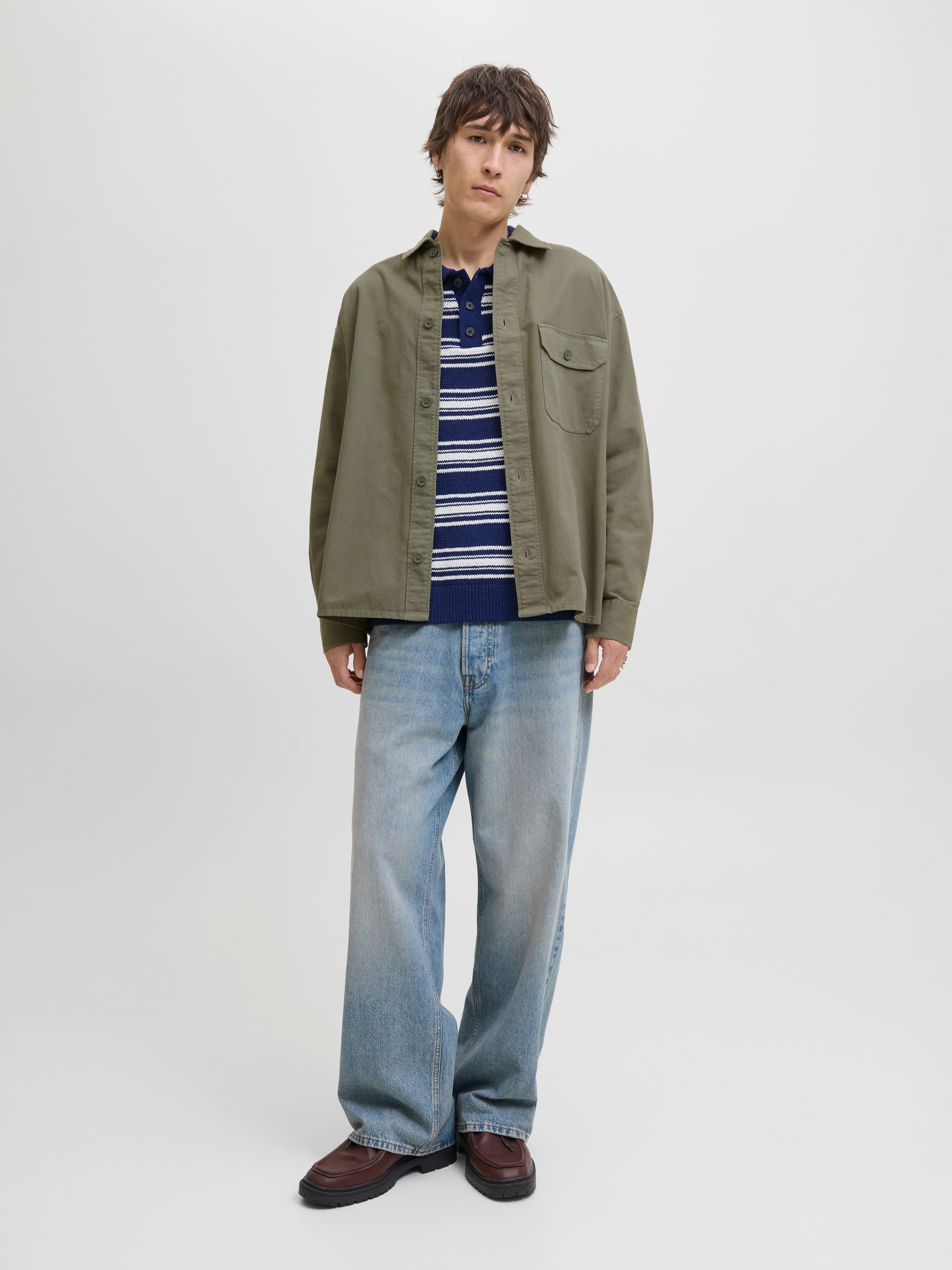 Jack & Jones Overhemd met lange mouwen JJEDOVER OVERSHIRT LS SN