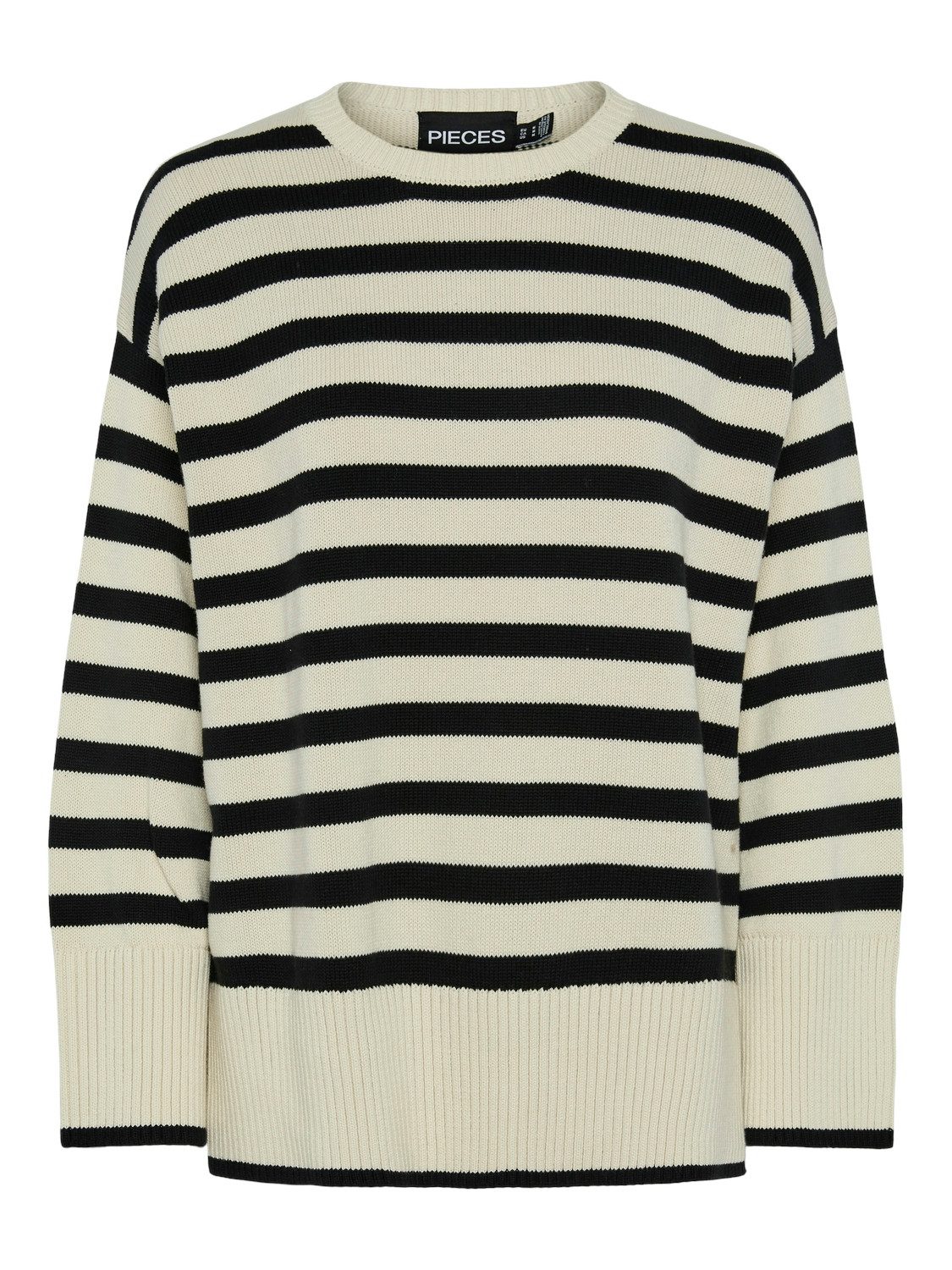pieces Trui met ronde hals PCAVA LS O-NECK SLIT KNIT NOOS