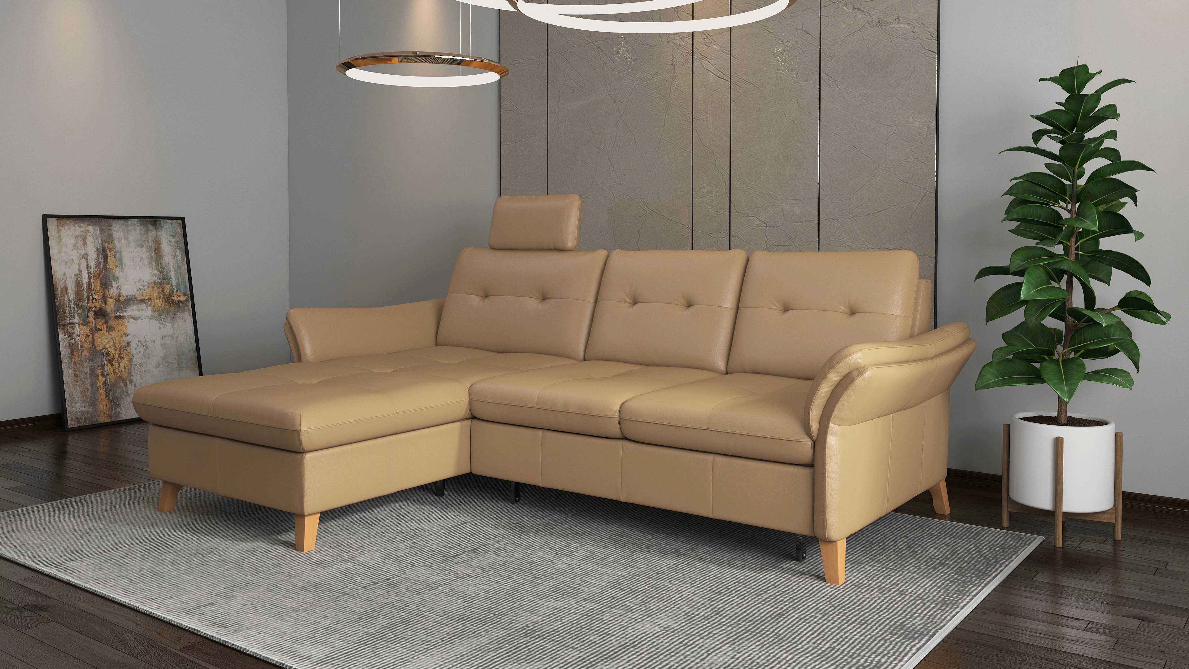 sit&more Hoekbank Göteborg Zitdiepteverstelling en binnenvering, naar keuze met slaapfunctie