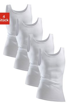 clipper hemd van fijnrib (4 stuks) wit