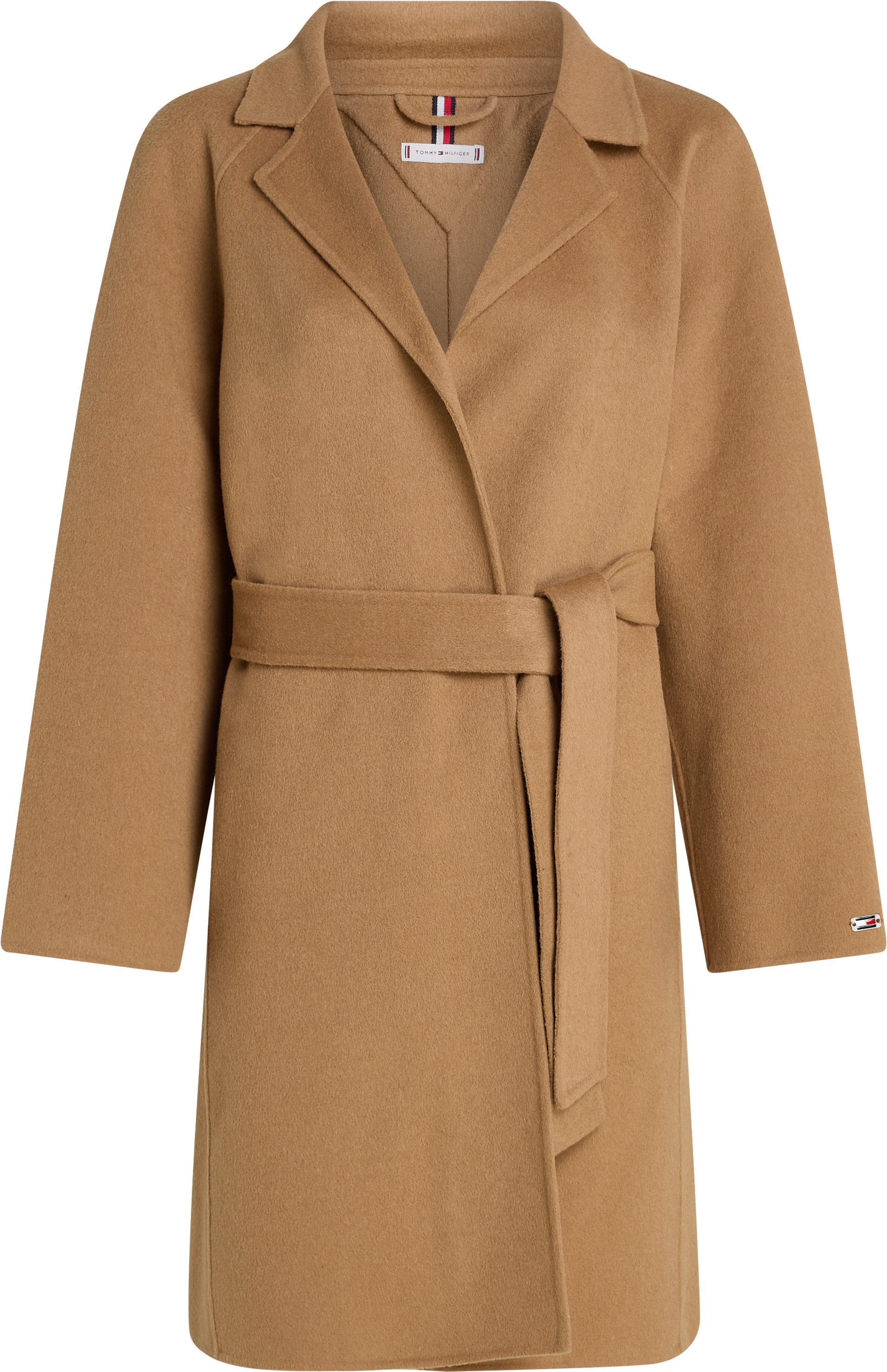 Tommy Hilfiger Korte jas REG DF WOOL BELTED COAT