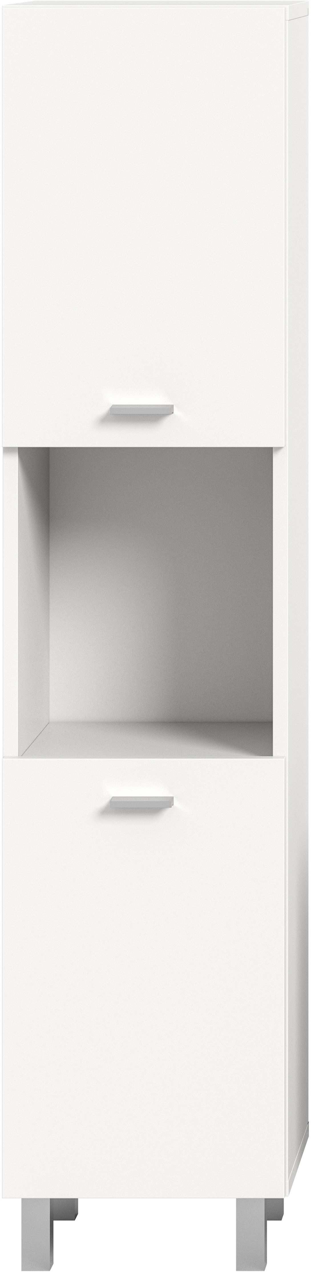 welltime Hoge kast Tampa, hoogte 125cm, hangend of staand te monteren Badkamerkast, hangkast badkamer, badkamer, badkamermeubels
