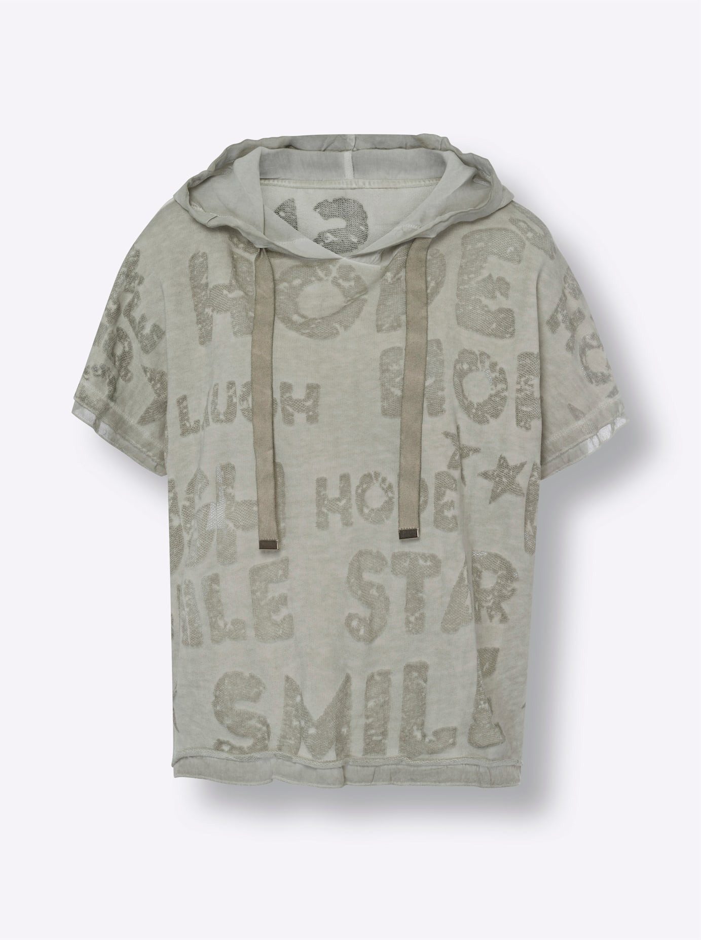 heine Shirt met korte mouwen Capuchonshirt (1-delig)