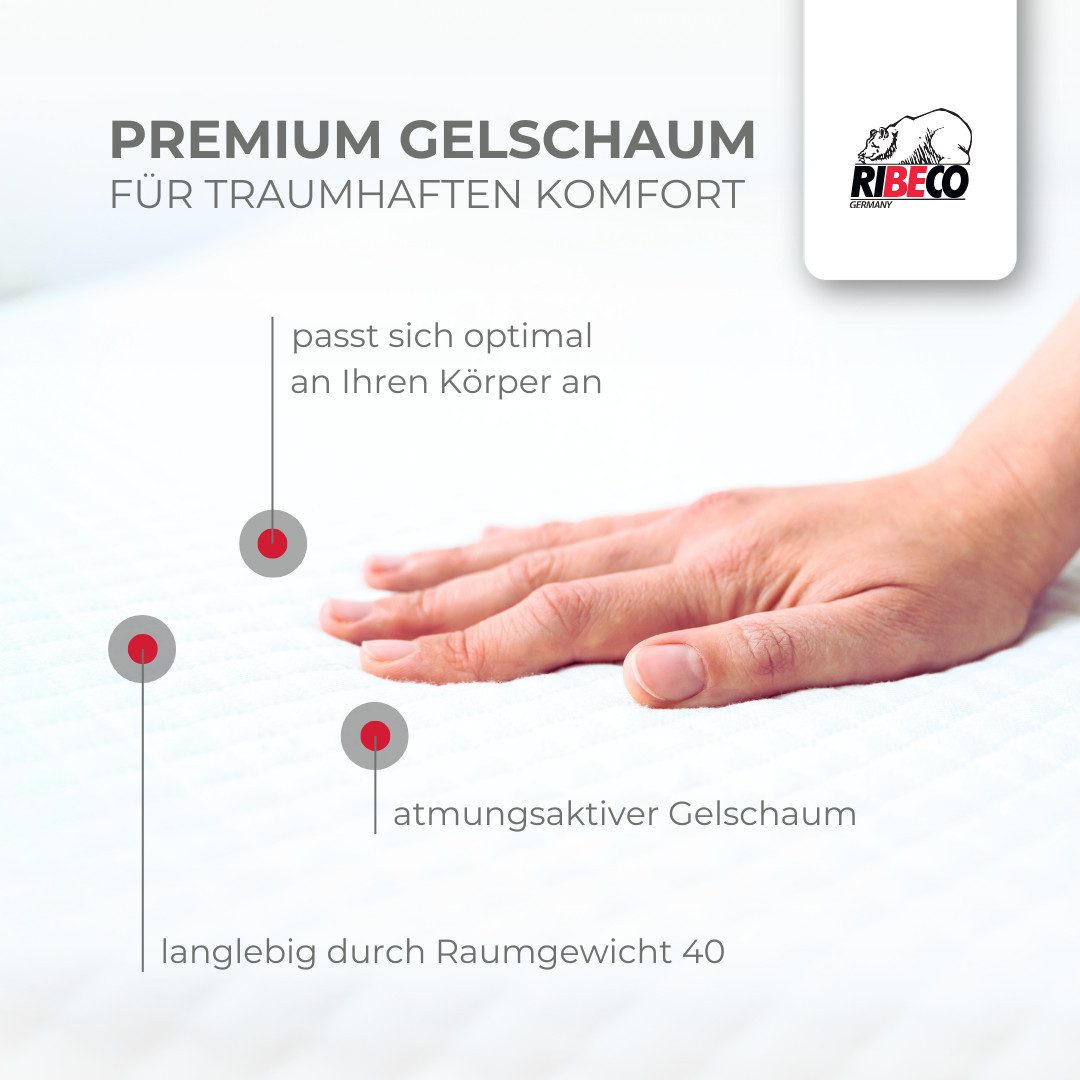 RIBECO Topmatras AARON optimale drukverlichting, met meer dan 1100 positieve klantbeoordelingen! (1 stuk)