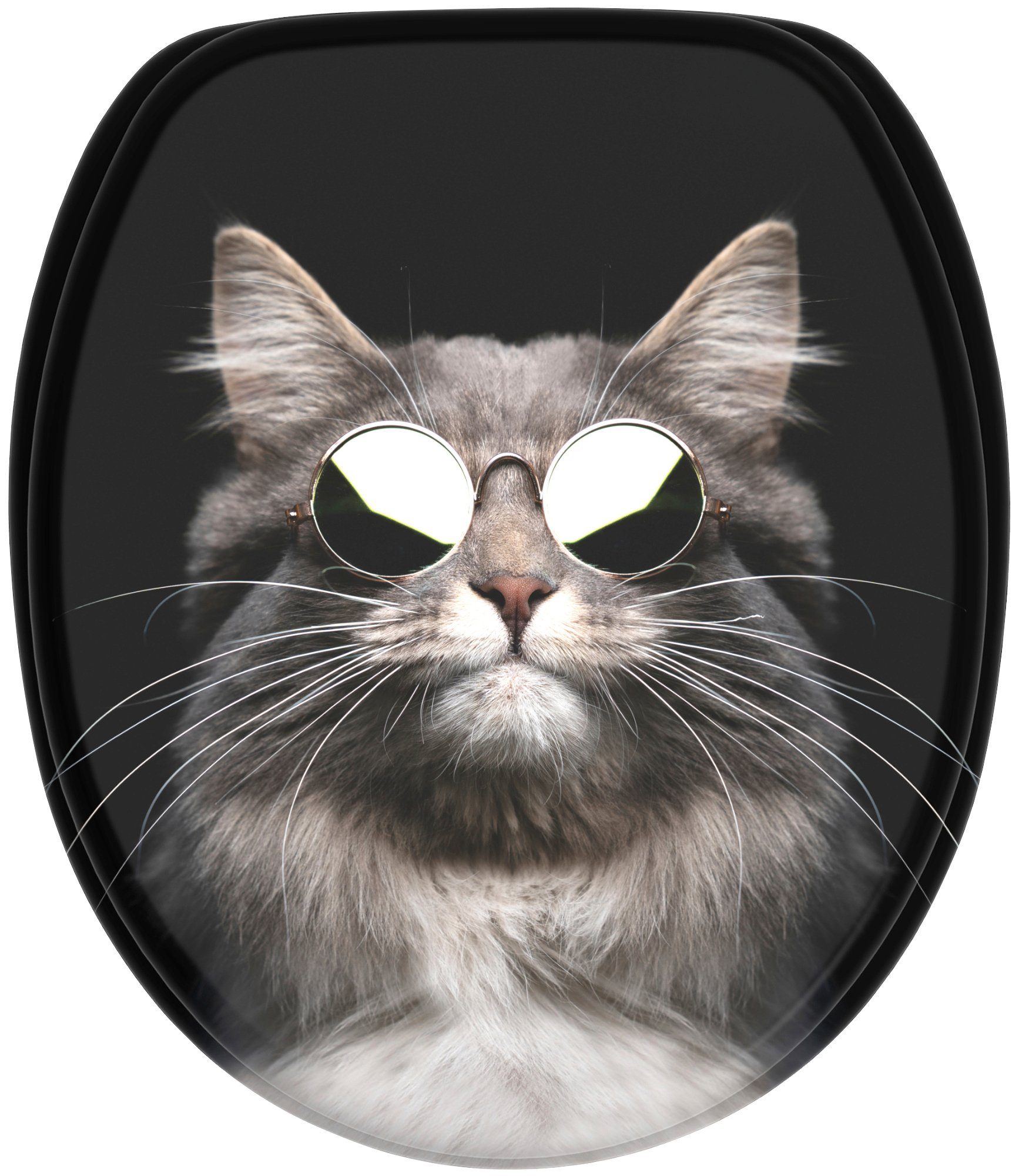 Sanilo Toiletzitting Cool Cat met softclosemechanisme, bxl: 37,7x 42,0 - 47,0 cm