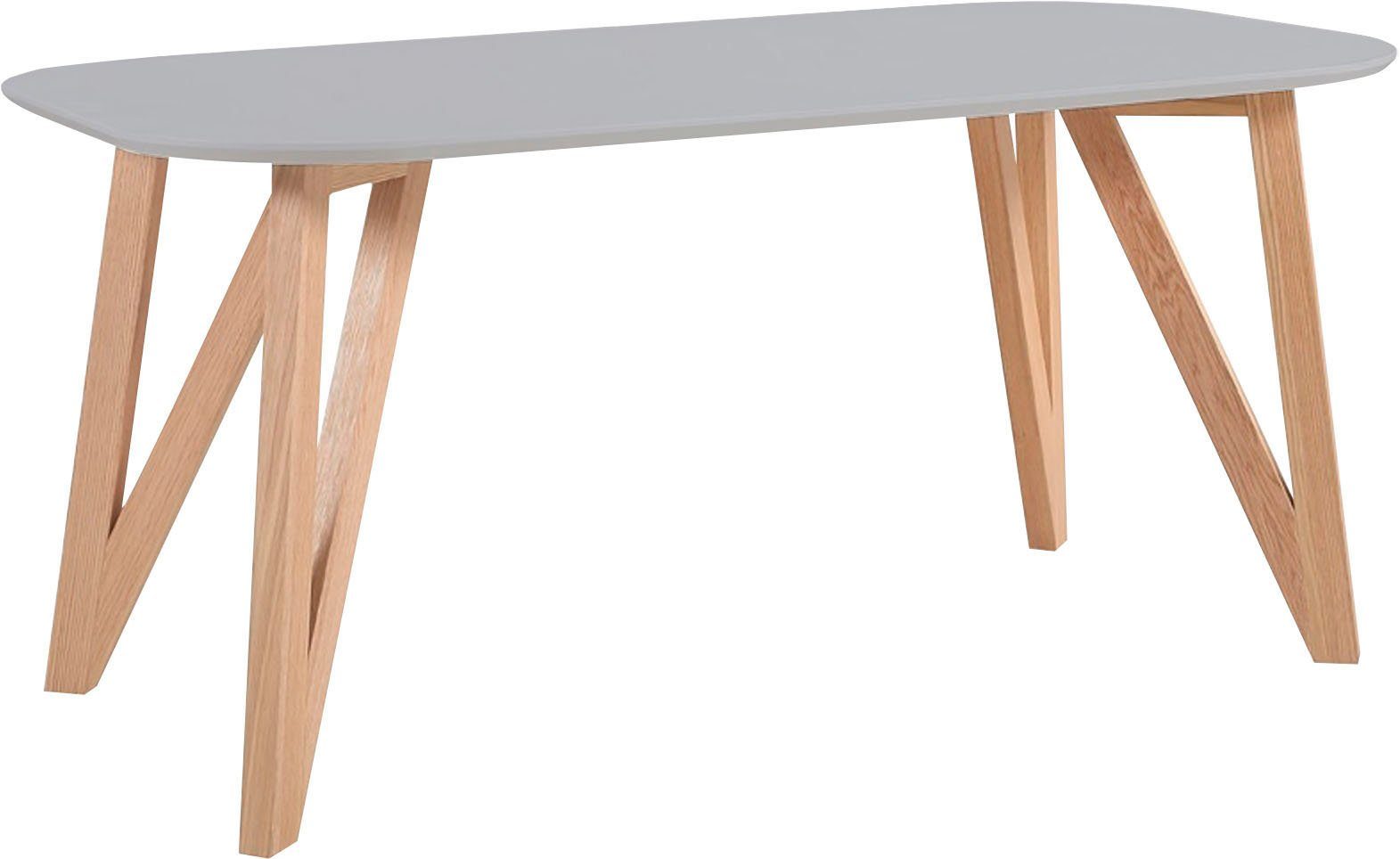 SalesFever Eettafel Haarspeldpoten van massief eiken