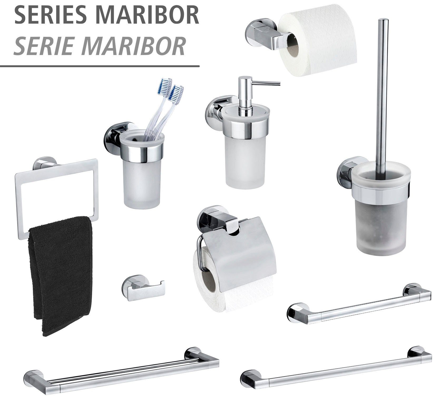 WENKO Handdoekstang UV-Loc® Maribor bevestigen zonder boren