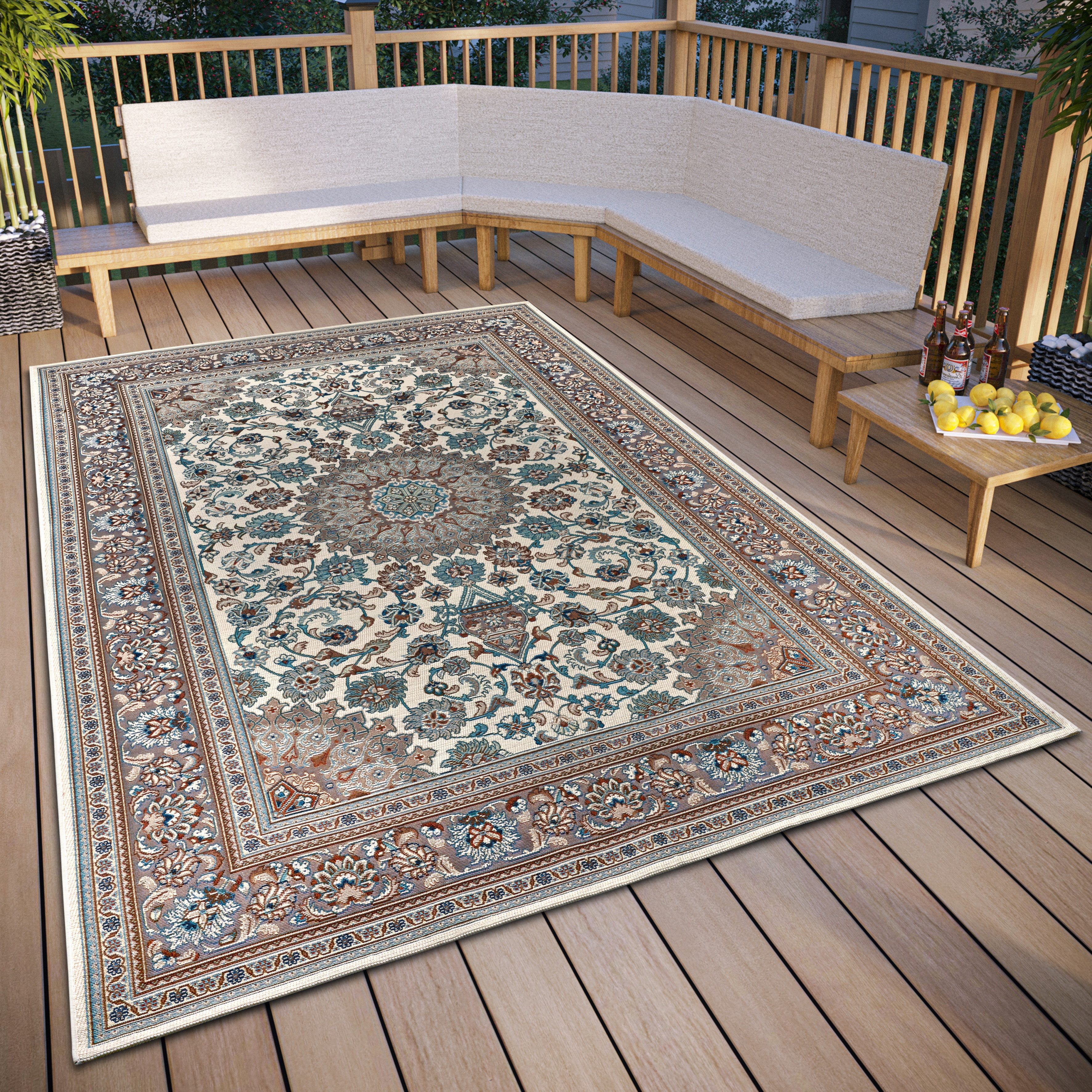 HANSE Home Vloerkleed Kadi In-& Outdoor, Tapijt, Weerbestendig, Balkon, Tuin, Woonkamer, Orient