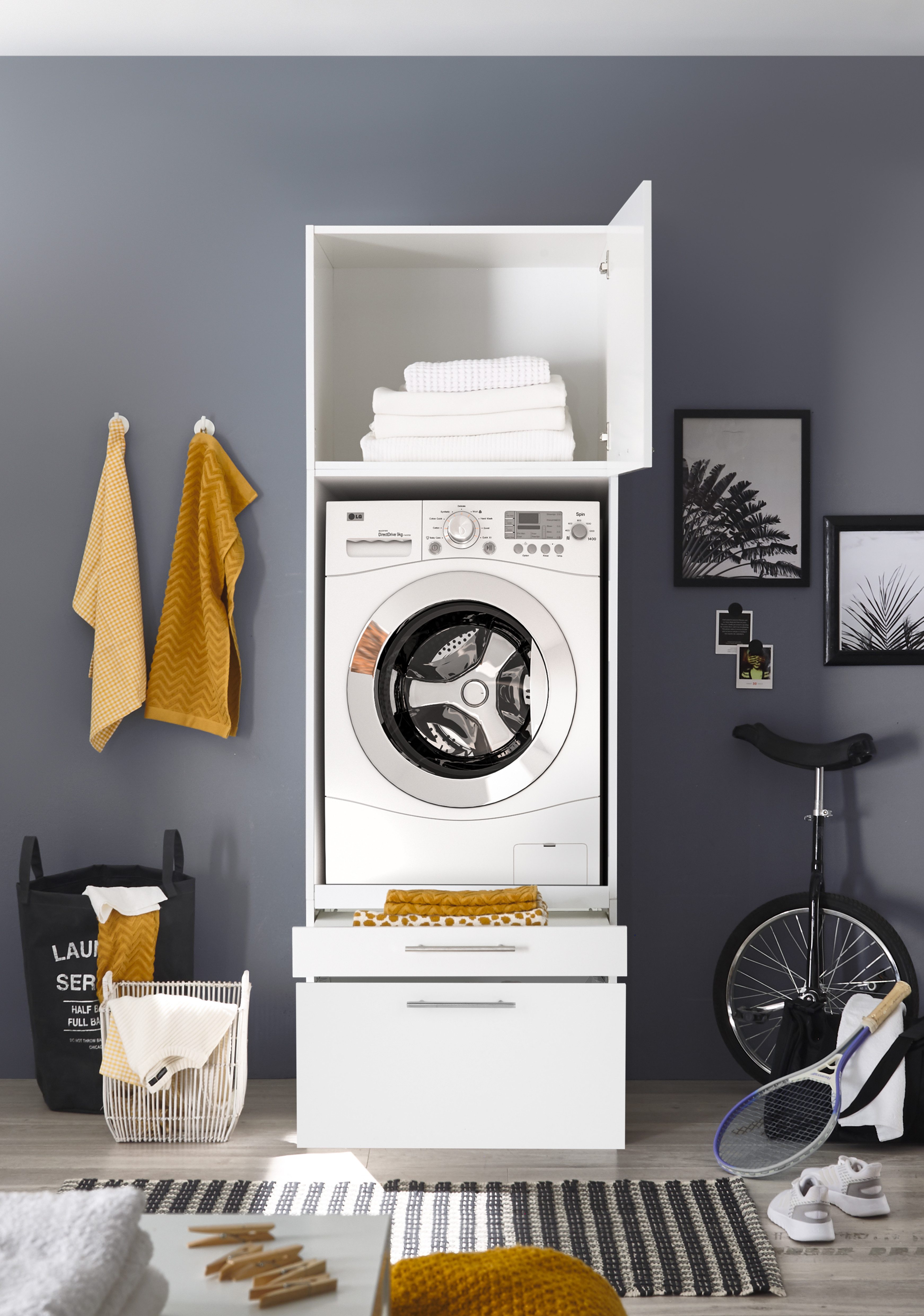 RESPEKTA Kast voor wasmachine Clara (h x b x d) 200 x 67,4 x 67,6 cm