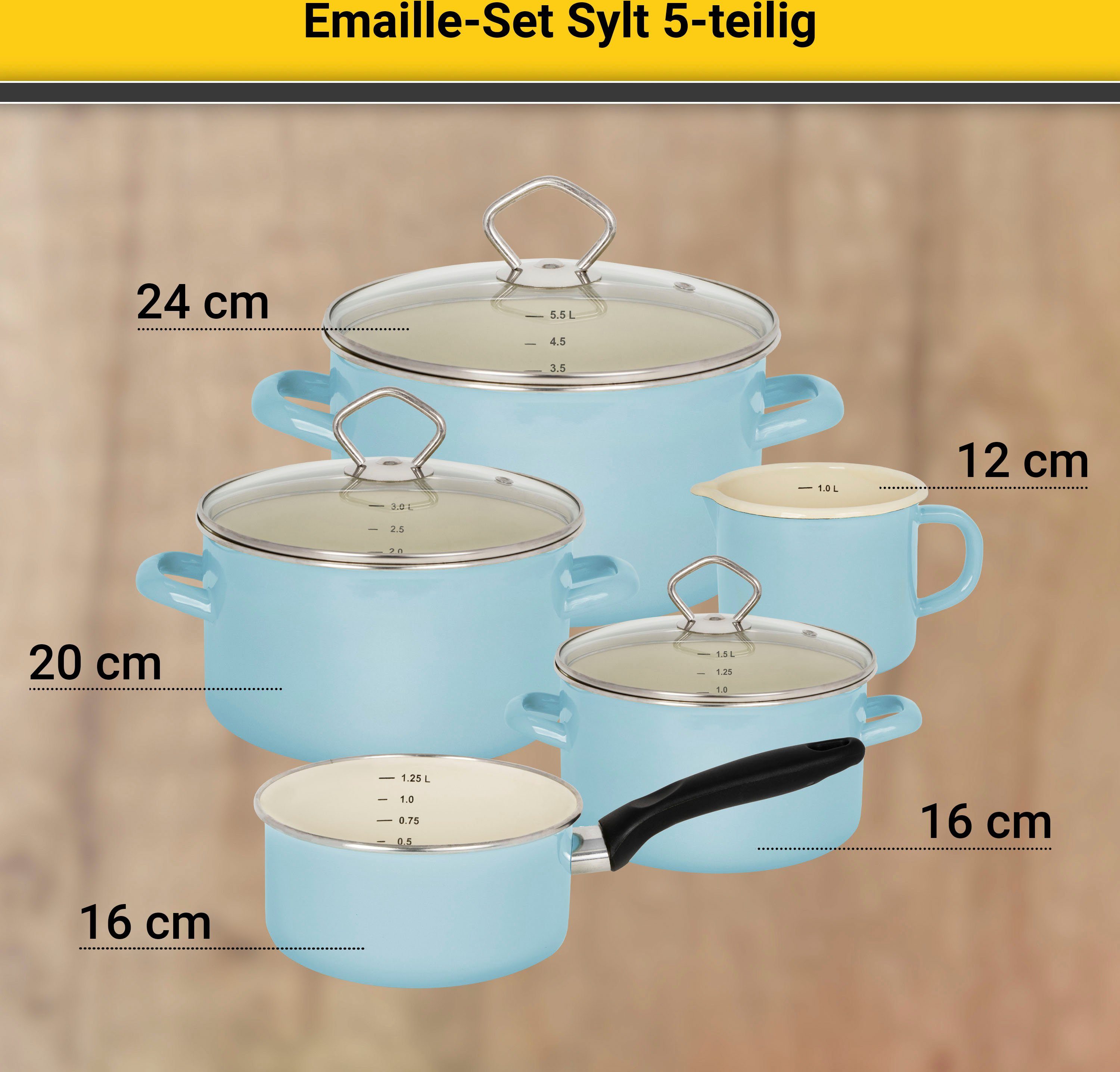 Krüger Pannenset Sylt Inductie (set)