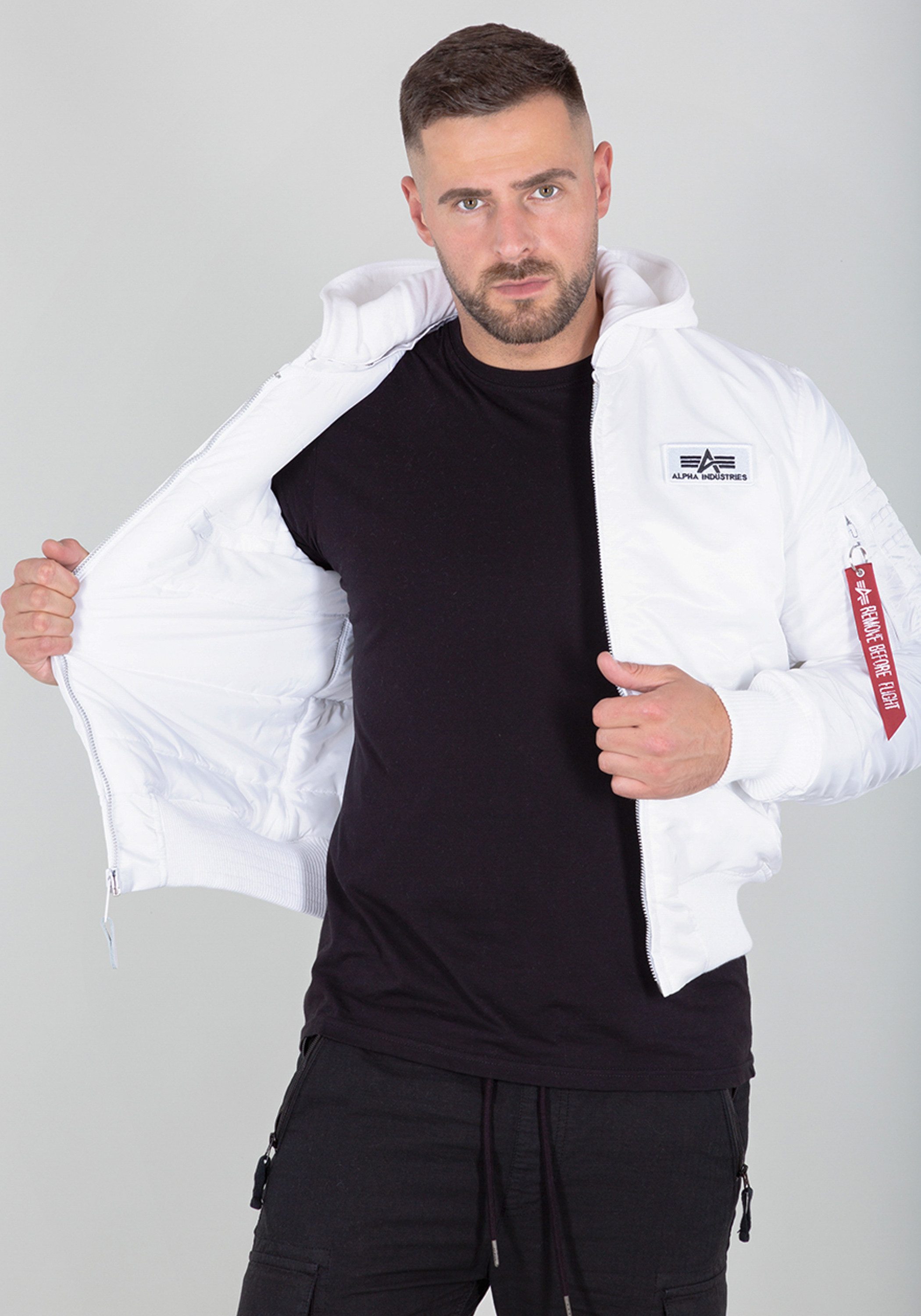 Alpha Industries Bomberjack Alpha Industries Men - Bomber Jackets MA-1 Zip Hood Back Print