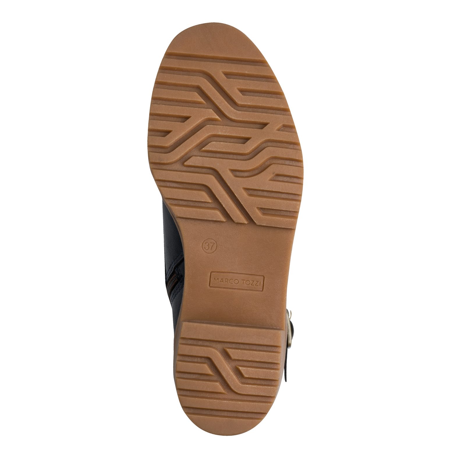 Marco Tozzi Winterlaarzen , blokhak, veterschoenen, enkellaarsjes met contrast-frame naad