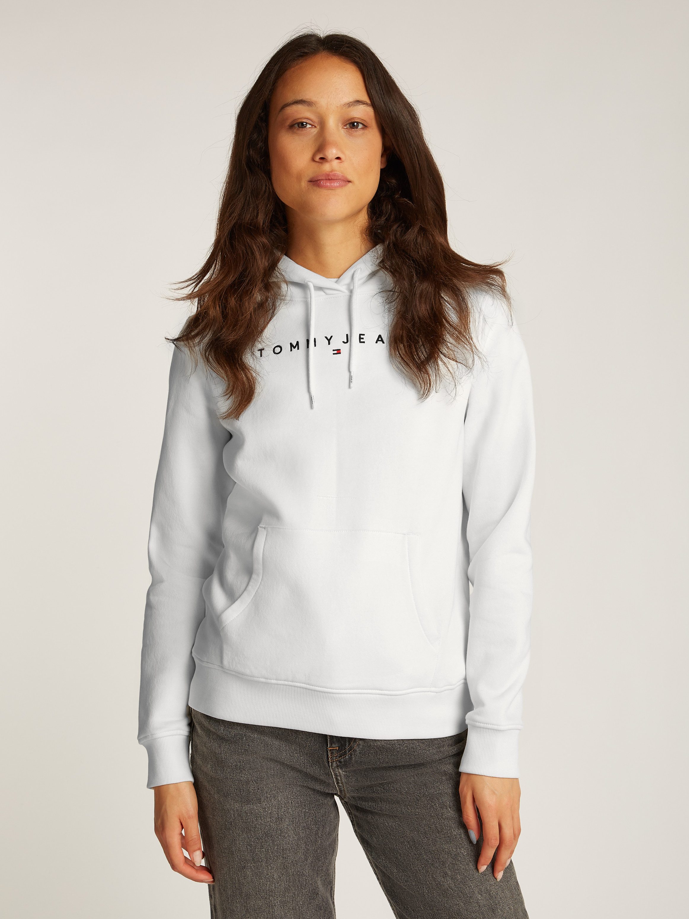 TOMMY JEANS Hoodie TJW REG LINEAR HOODIE met een logo-opschrift