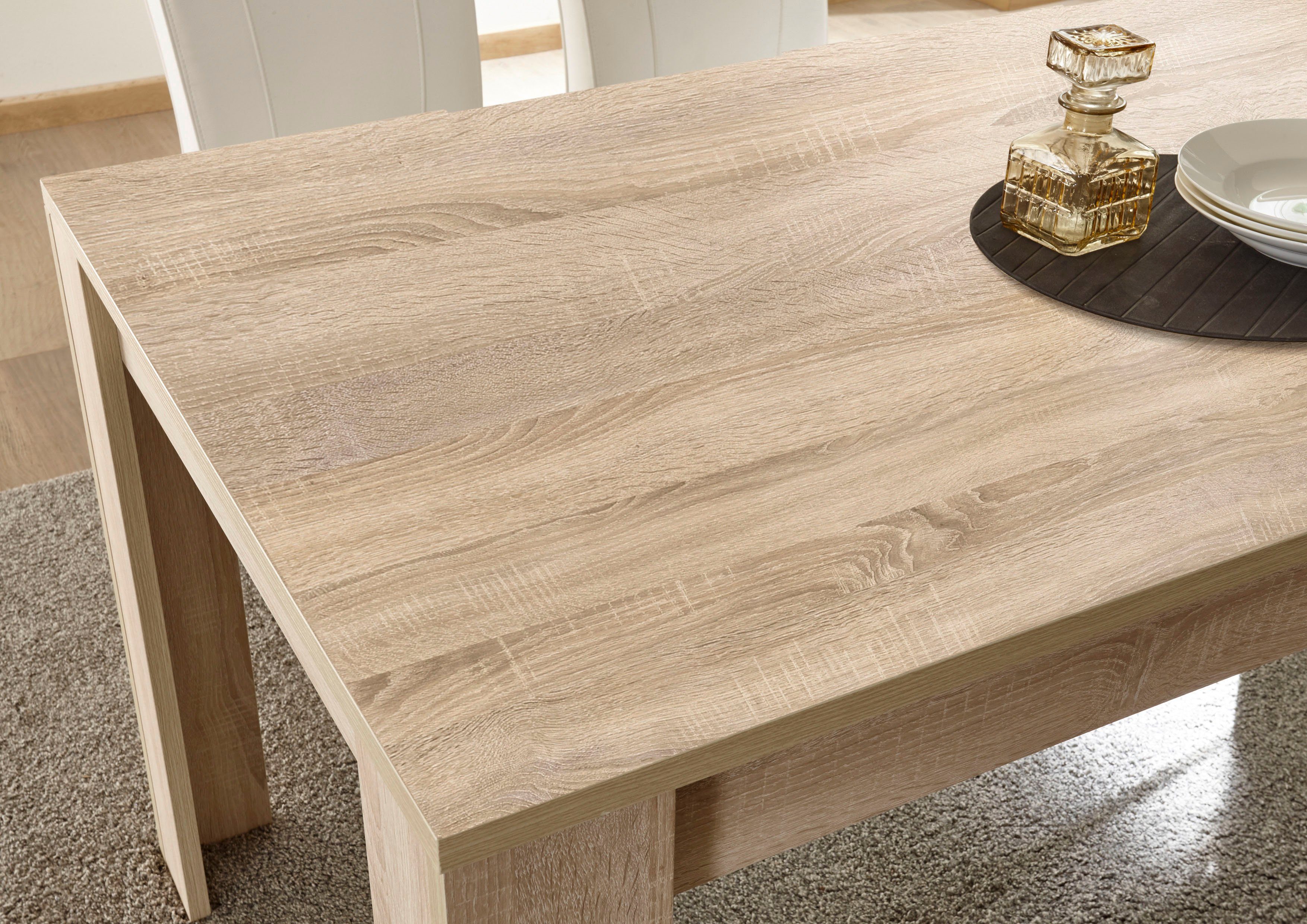 INOSIGN Eettafel Rustica , breedte 180 cm, uit te breiden met insteekblad