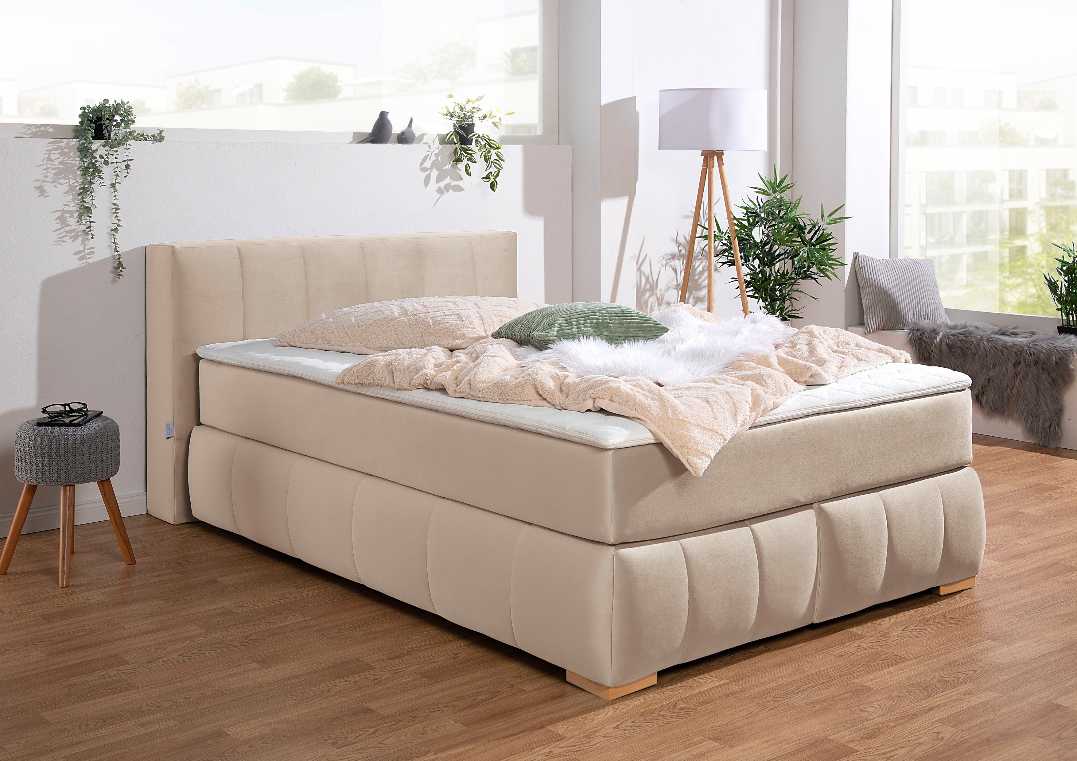 Guido Maria Kretschmer Home&Living Boxspring Chelles incl. koudschuim matrastopper, in 5 breedtes en 3 matrastypes