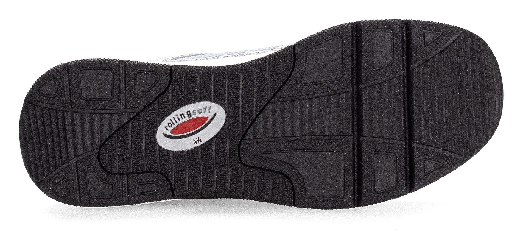 Gabor Rollingsoft Sneakers met sleehak vrijetijdsschoen, lage schoen, veterschoen met gepolsterde schacht