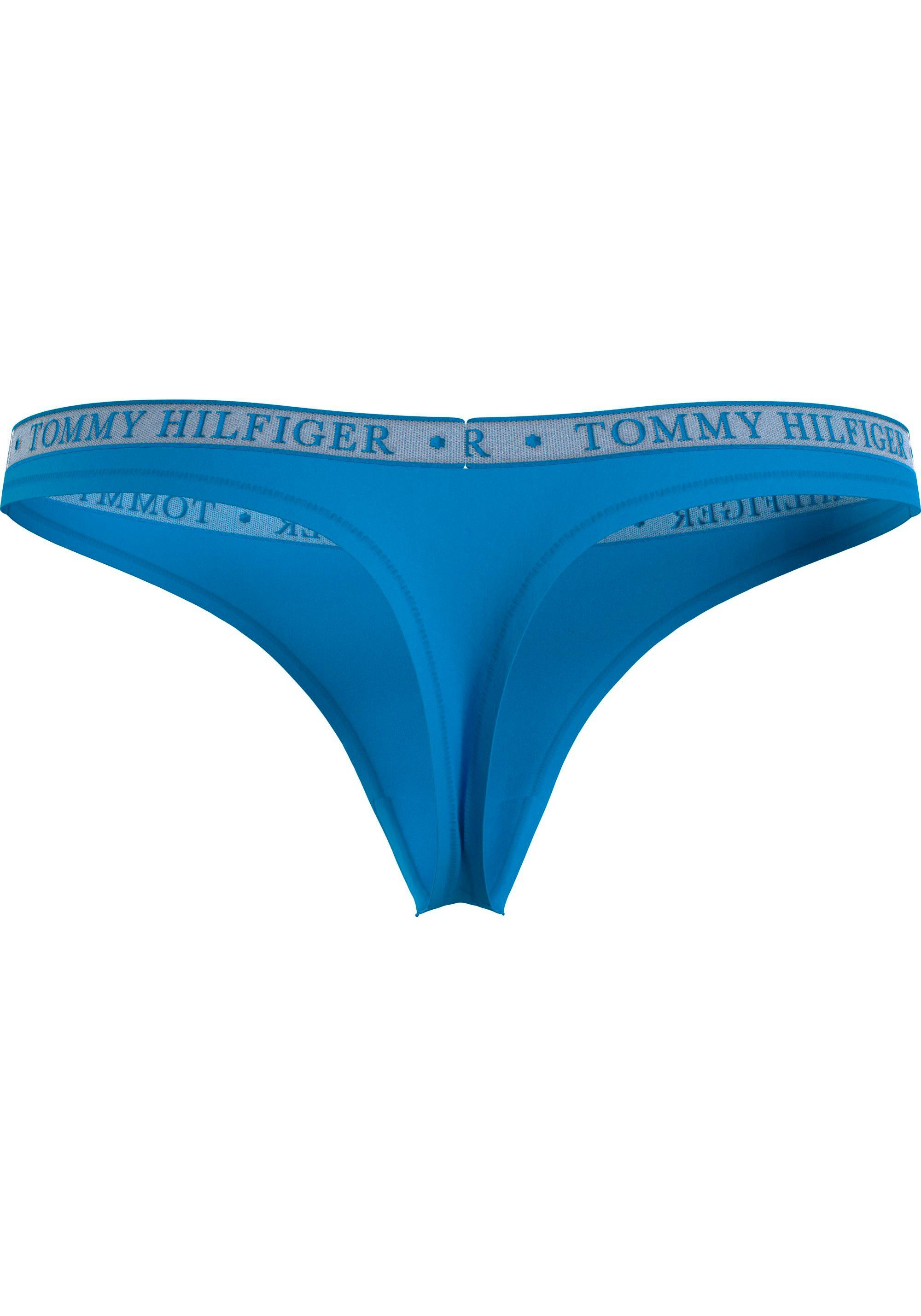 Tommy Hilfiger Underwear T-string LACE 3P THONG (EXT SIZES) met tommy hilfiger logoband (Set van 3)