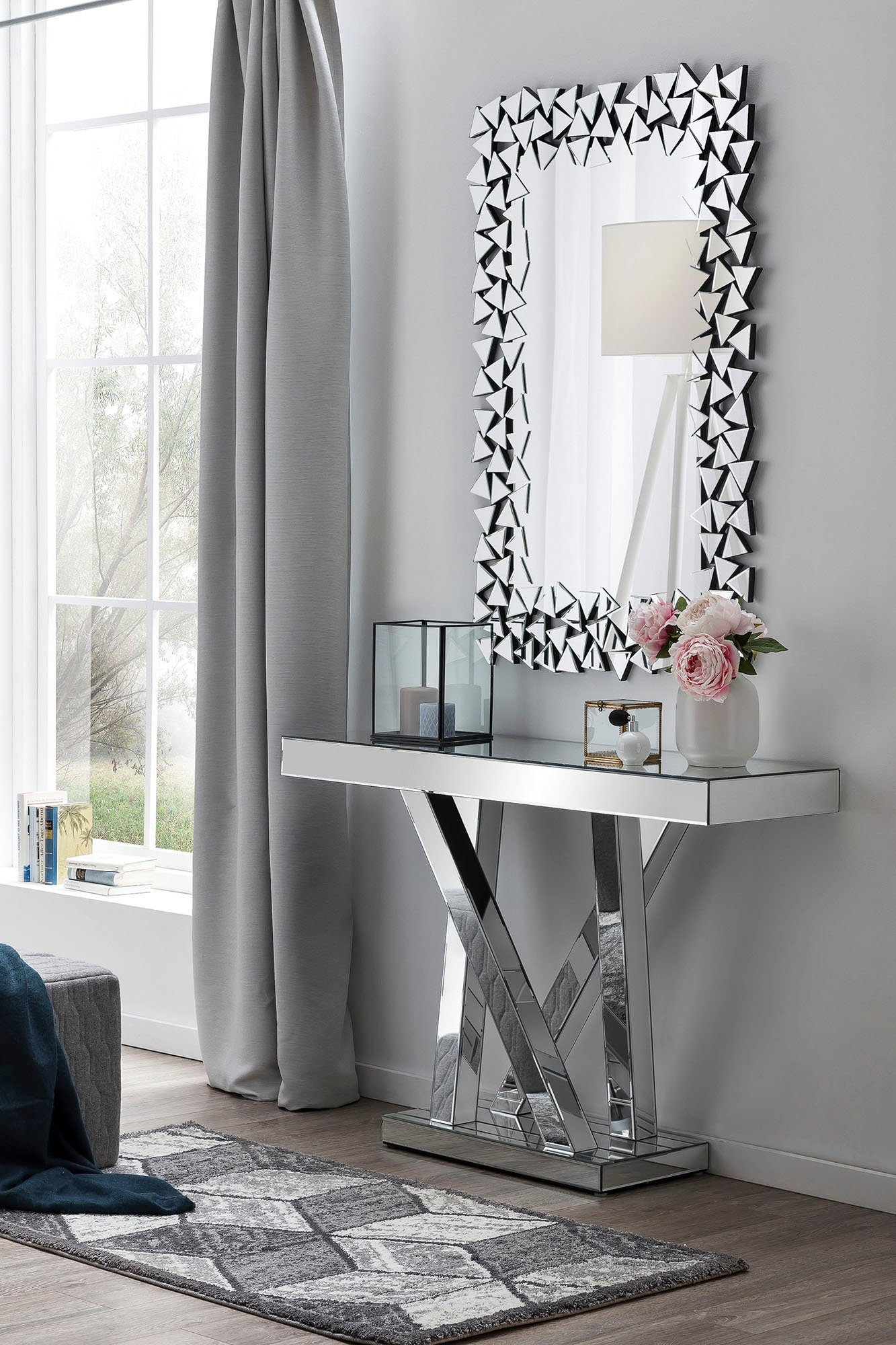SalesFever Sidetable in chique spiegelende look