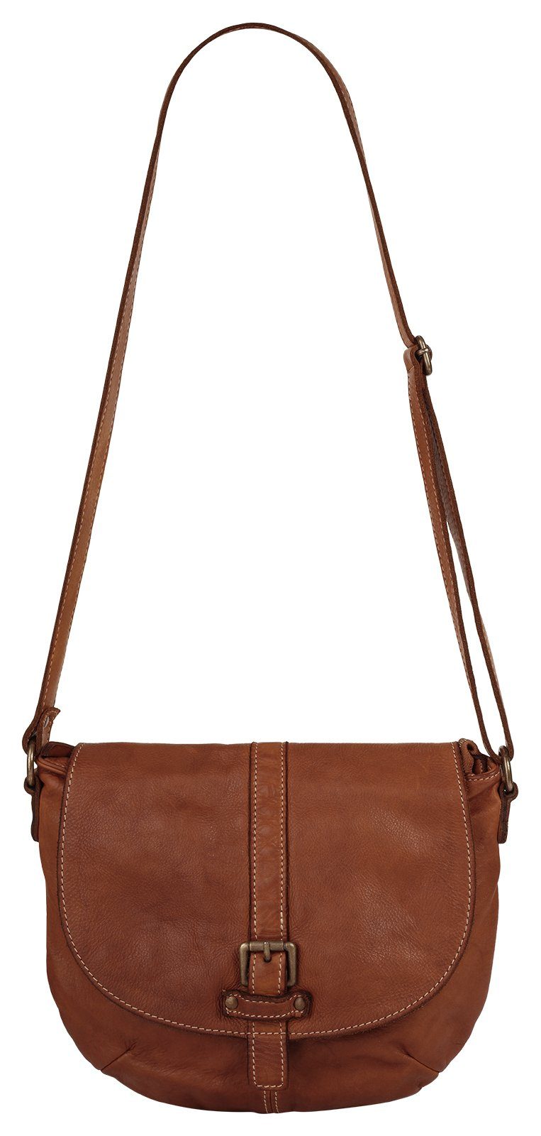 Cluty Schoudertas echt leer, made in italy