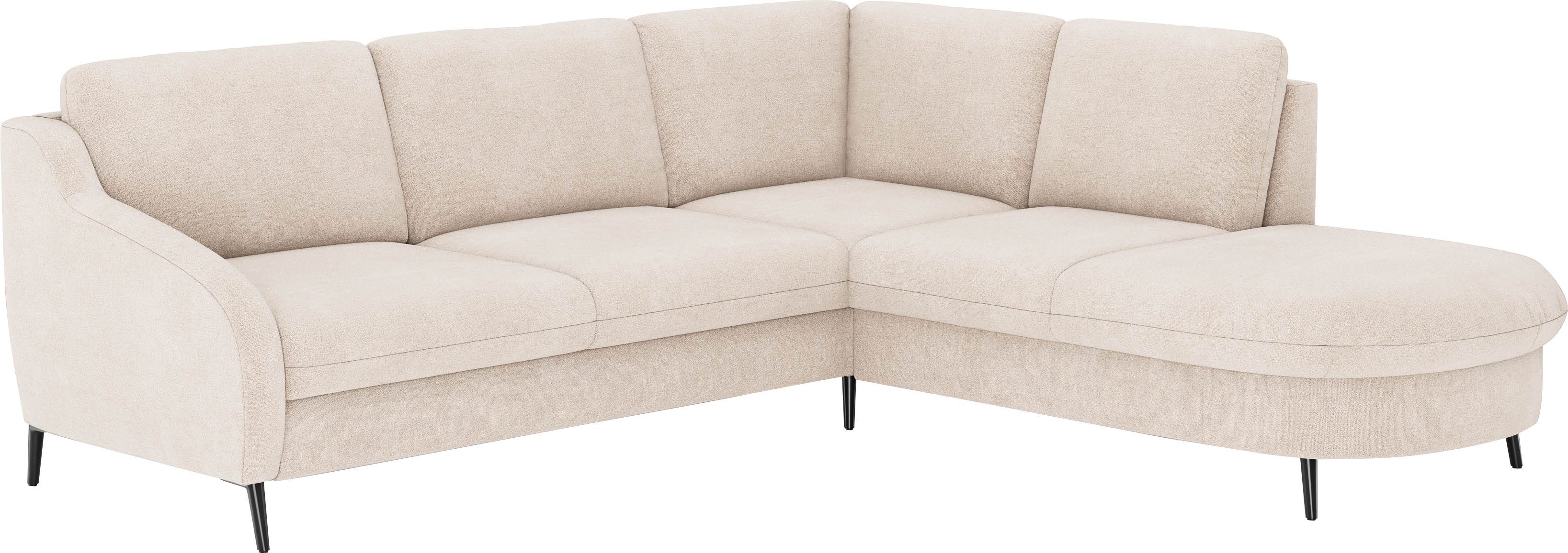 sit&more Hoekbank Soul L-vorm optioneel met bedfunctie en bedlade of lade