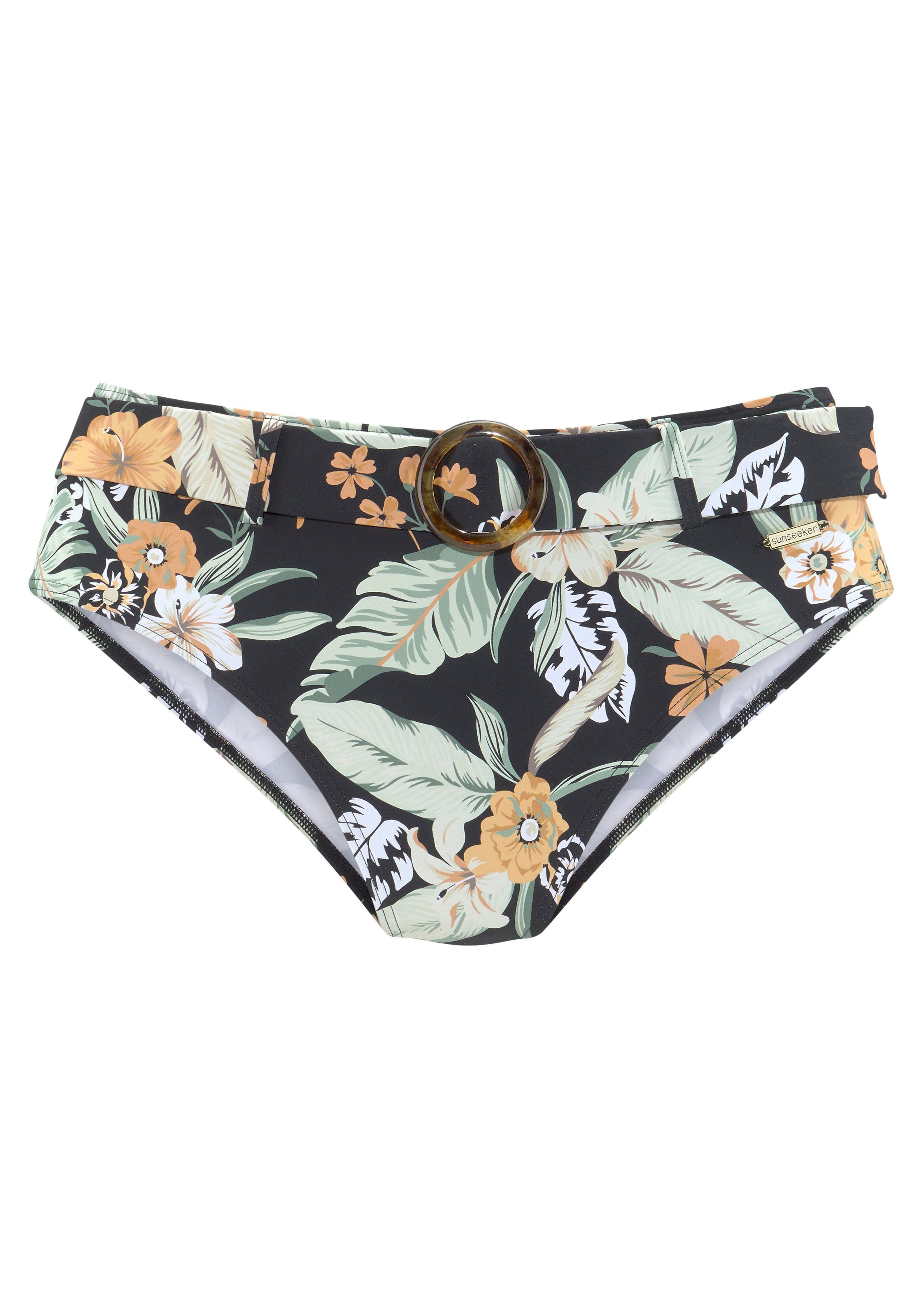 Sunseeker Highwaist-bikinibroekje Suva met een afneembare riem