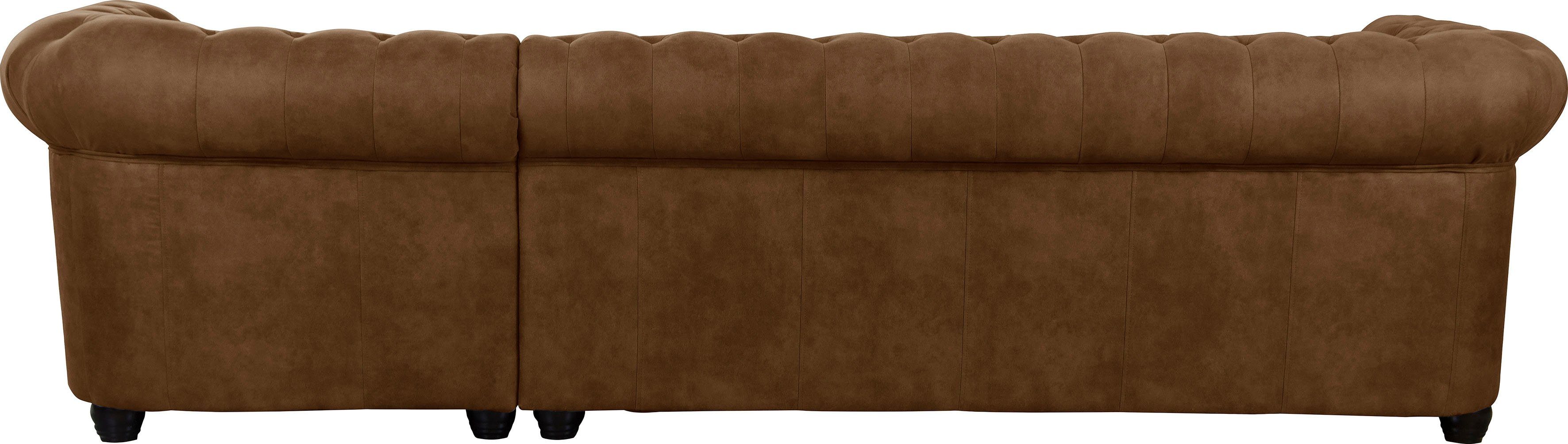 Home affaire Chesterfield-bank Rysum L-vorm Chesterfield-look, lange zijde links of rechts