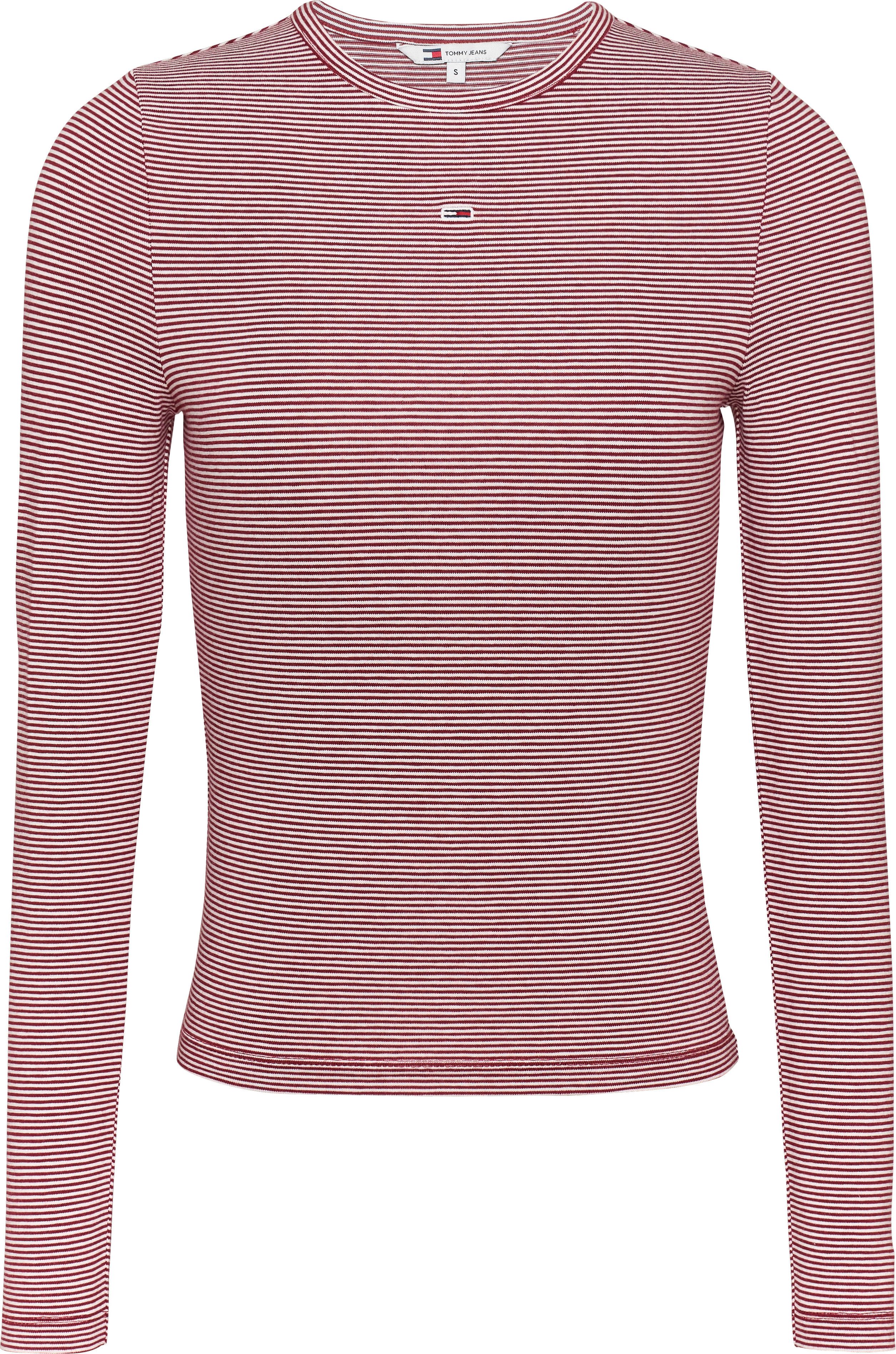 TOMMY JEANS Shirt met lange mouwen TJW SLIM STRIPE ESSENTIAL RIB LS