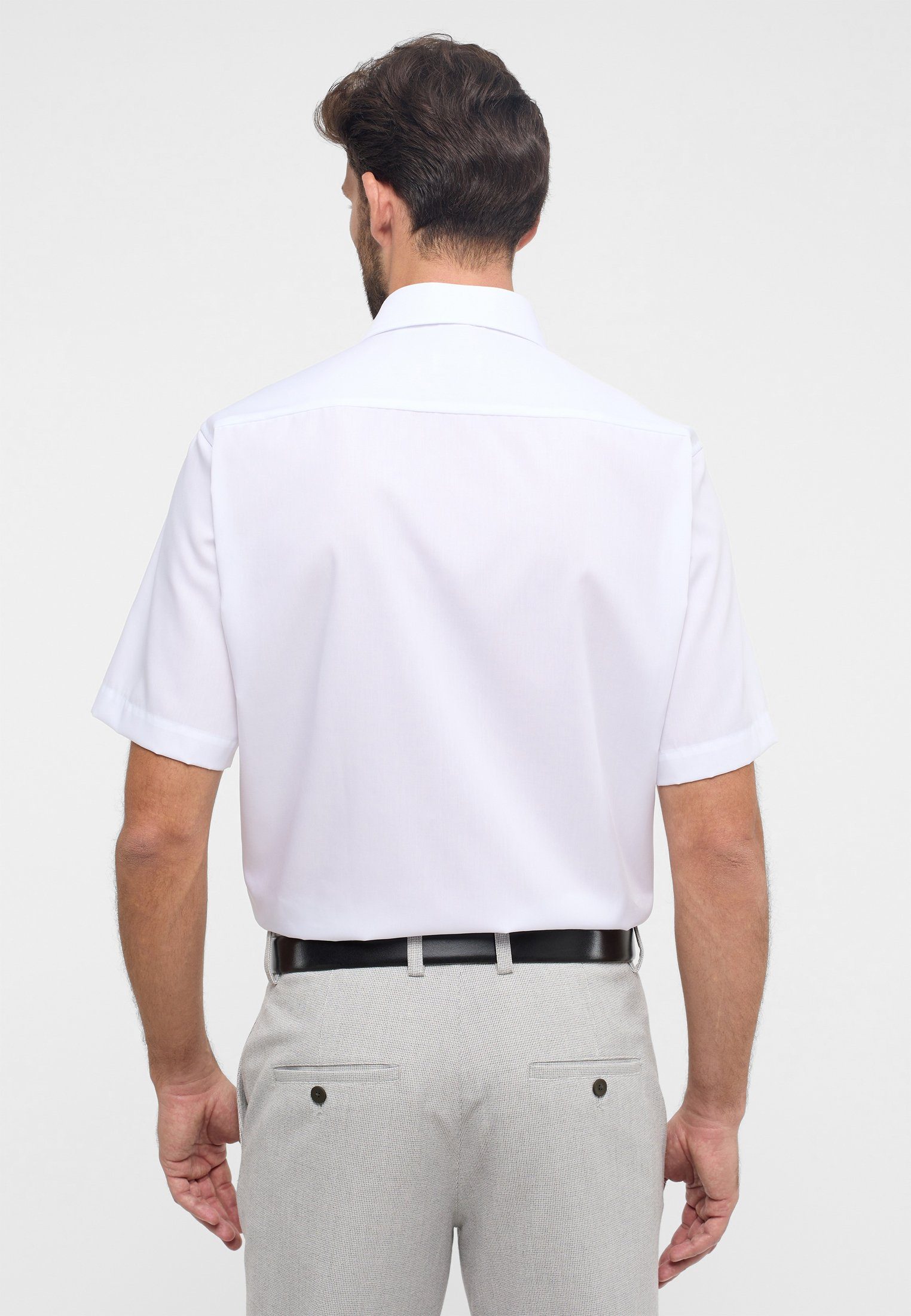 Eterna Overhemd met korte mouwen Comfort fit NON IRON (strijkvrij)