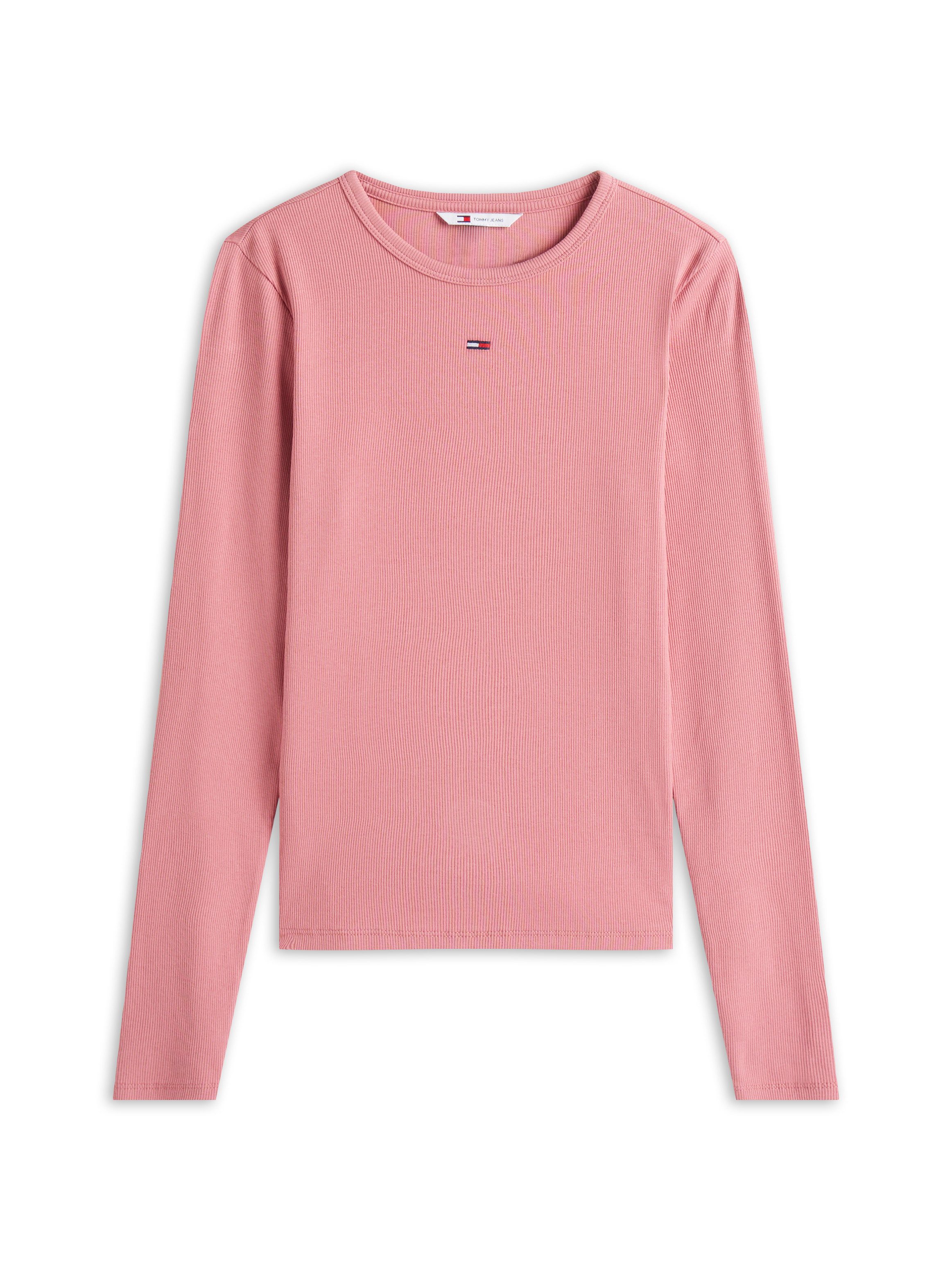 TOMMY JEANS Shirt met lange mouwen TJW SLIM ESSENTIAL RIB LS