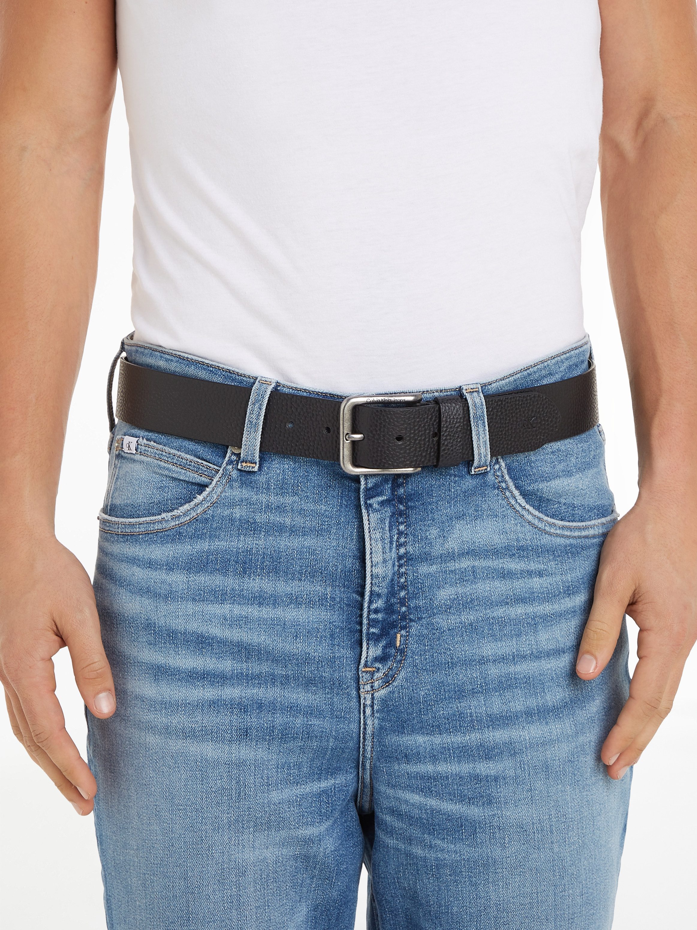 Calvin Klein Leren riem CLASSIC RO LTHR BELT 40MM