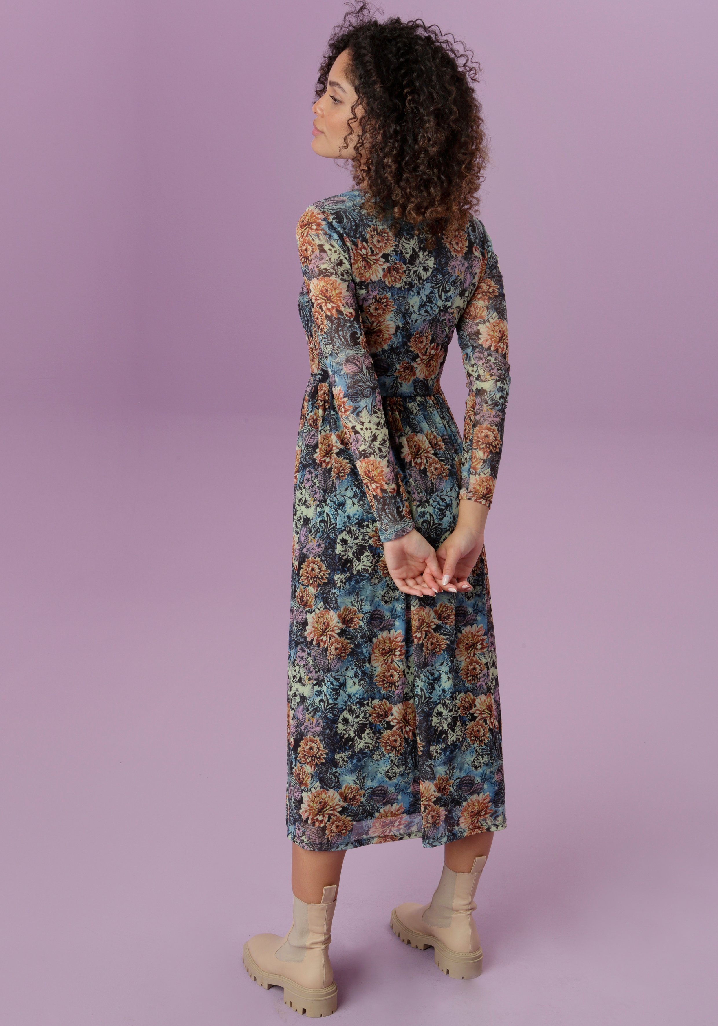 Aniston SELECTED Midi-jurk met mouwen snel gevonden | OTTO