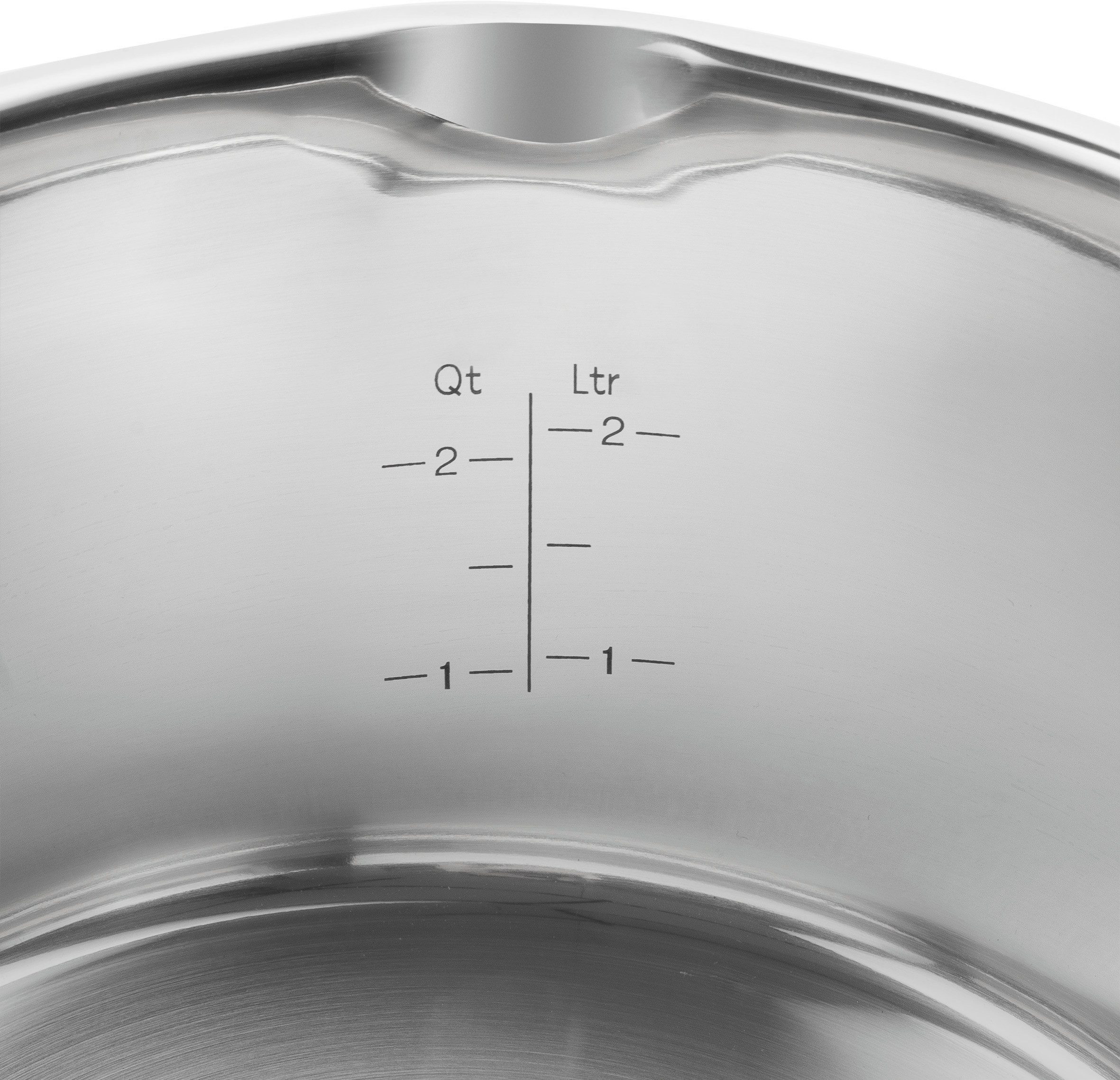 Zwilling Pannenset Simplify 18/10 roestvrij staal, geïntegreerd zeef in de deksel, inductie, 4-delig. (set)