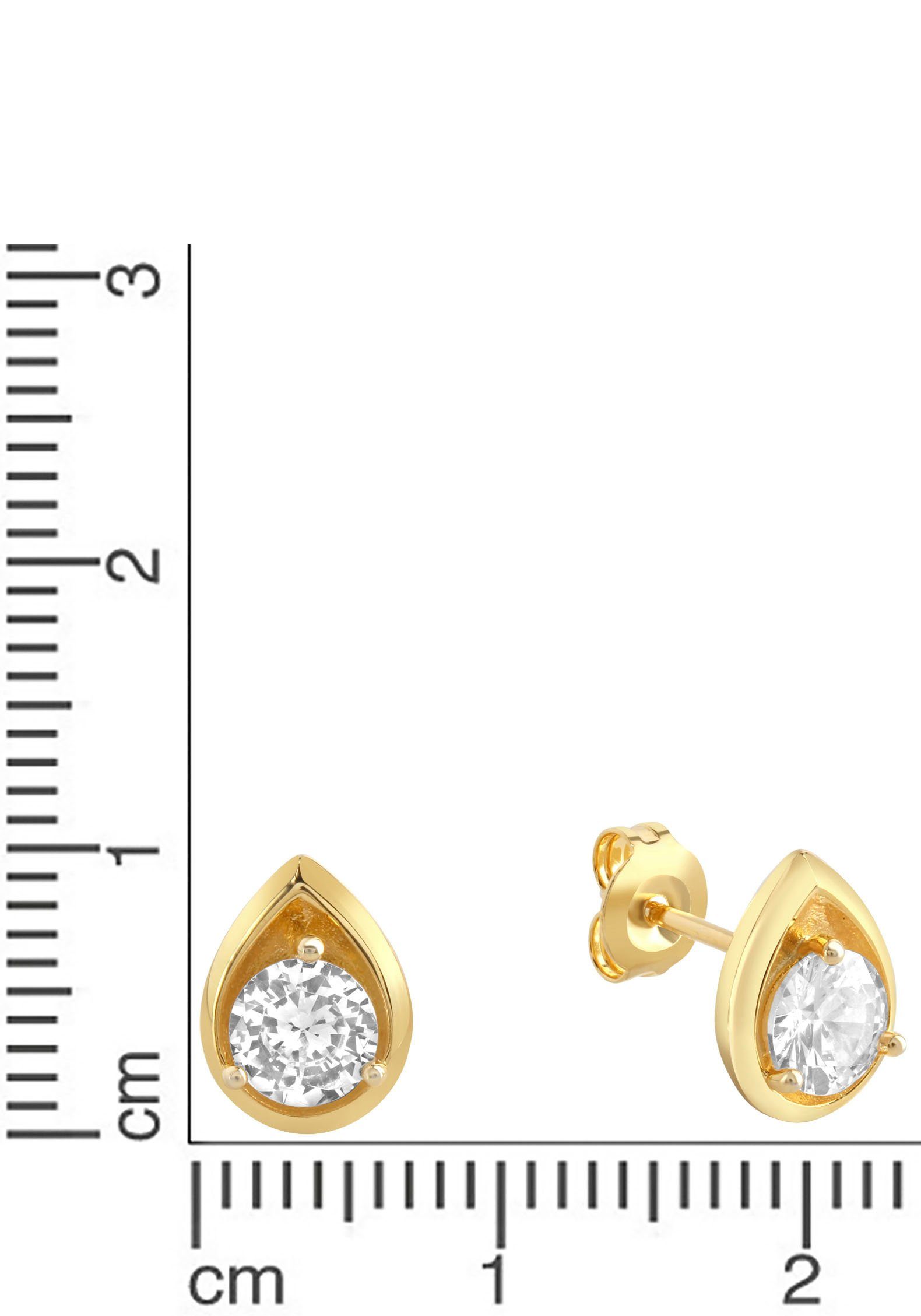 Firetti Oorstekers Sieraad Geschenk zilver 925 Oorsieraden Druppel Solitair