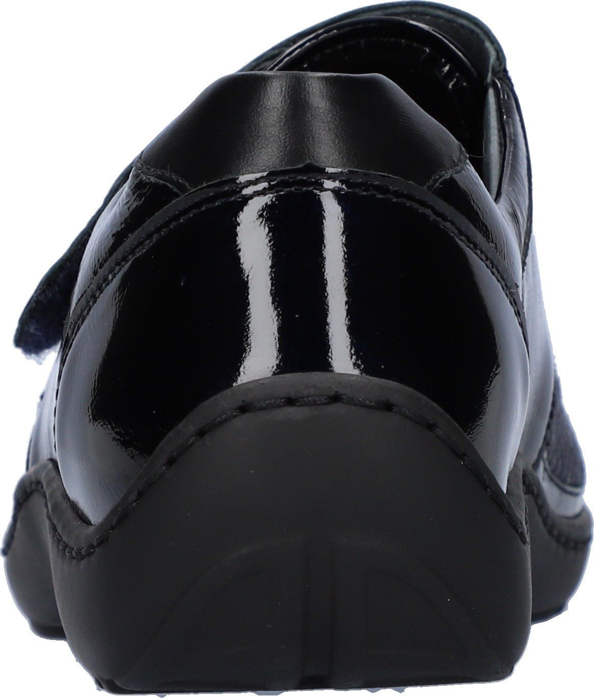 Waldläufer Klittenbandschoenen HENNI-Soft , comfortabele schoen, comfortabele schoen in lak-look, breedte h = zeer breed