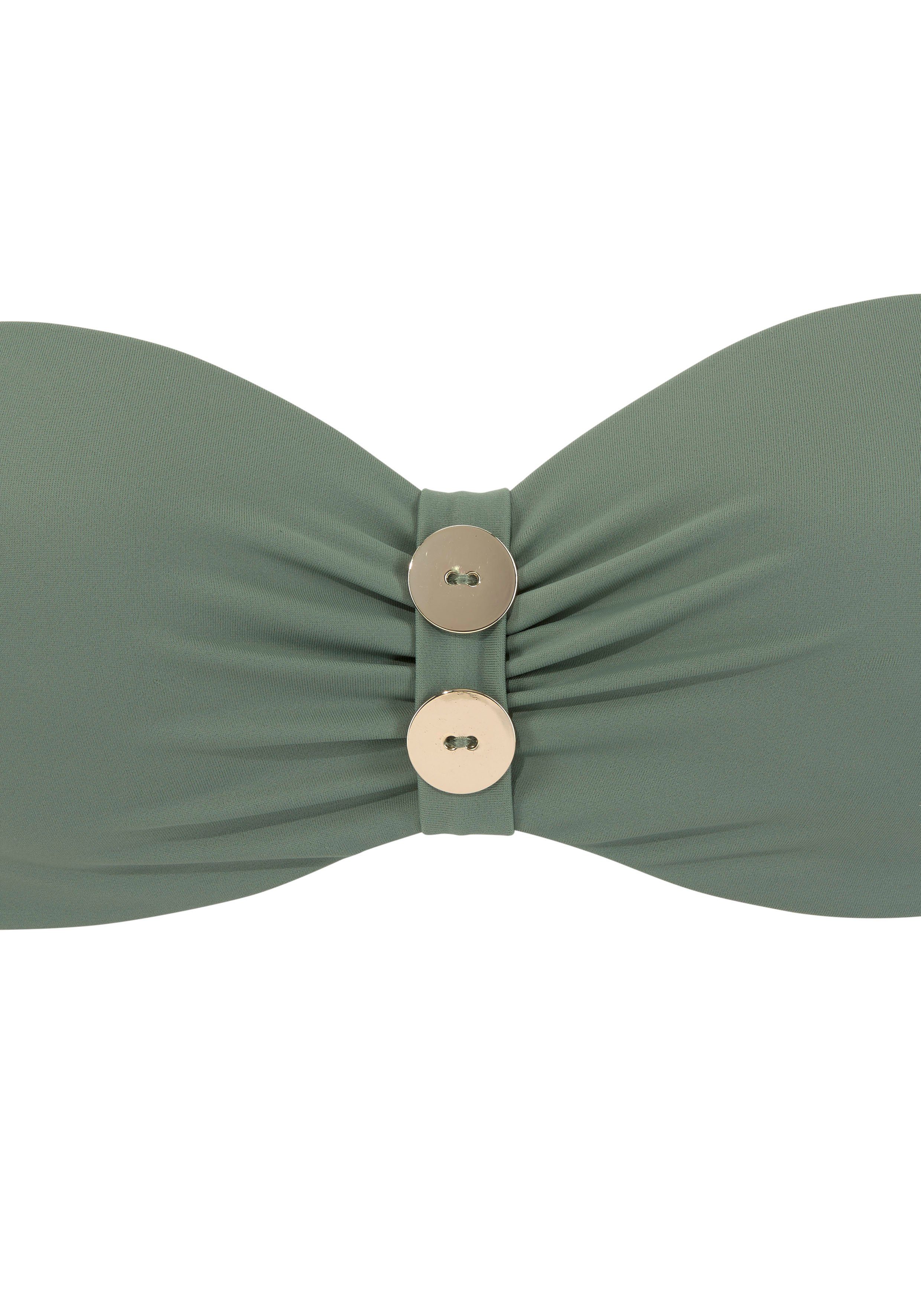 Vivance Beugelbikini in bandeaumodel met edele sierknopen