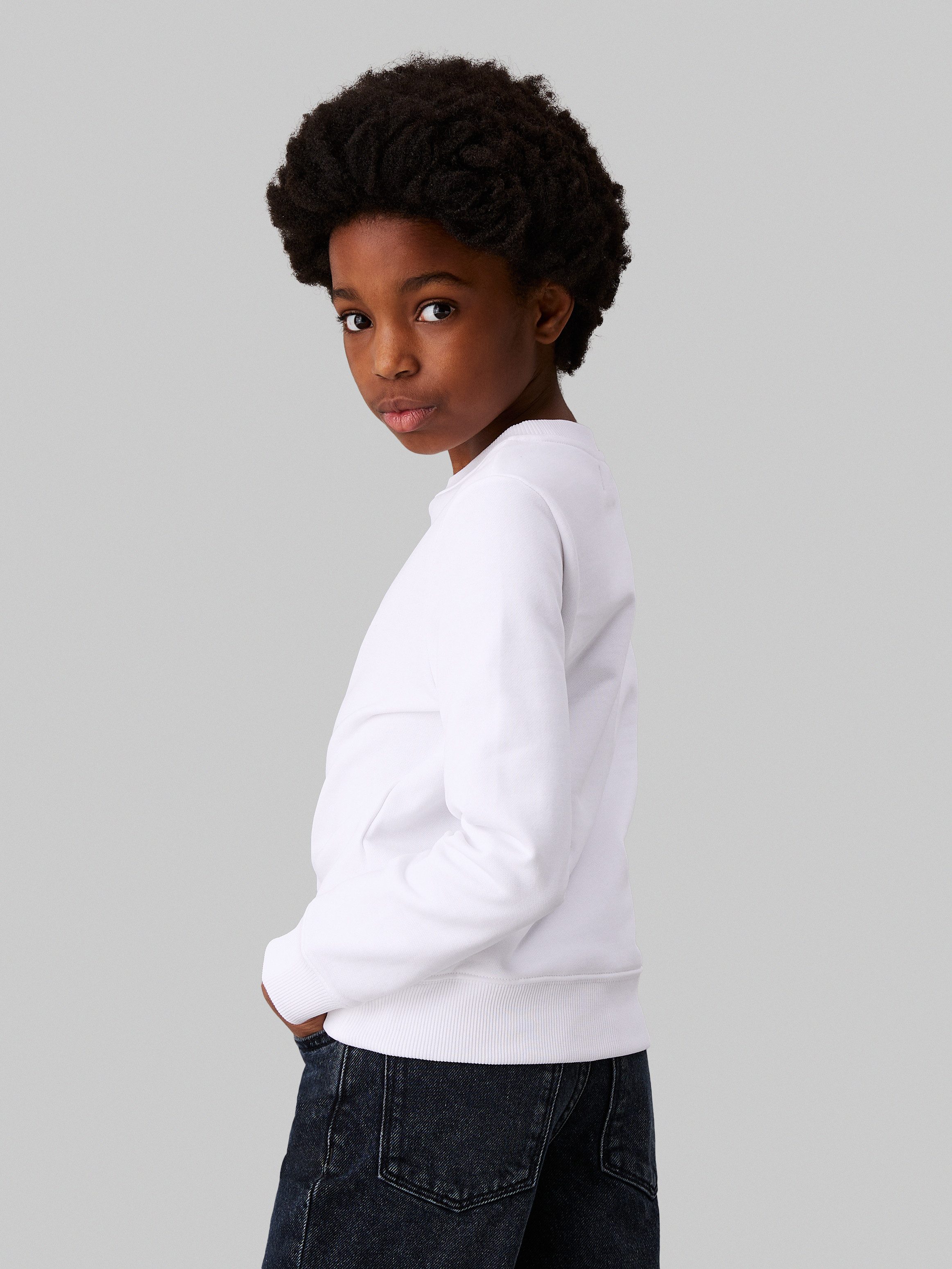 Calvin Klein Sweatshirt INST. LOGO REGULAR CN met een logo-opschrift