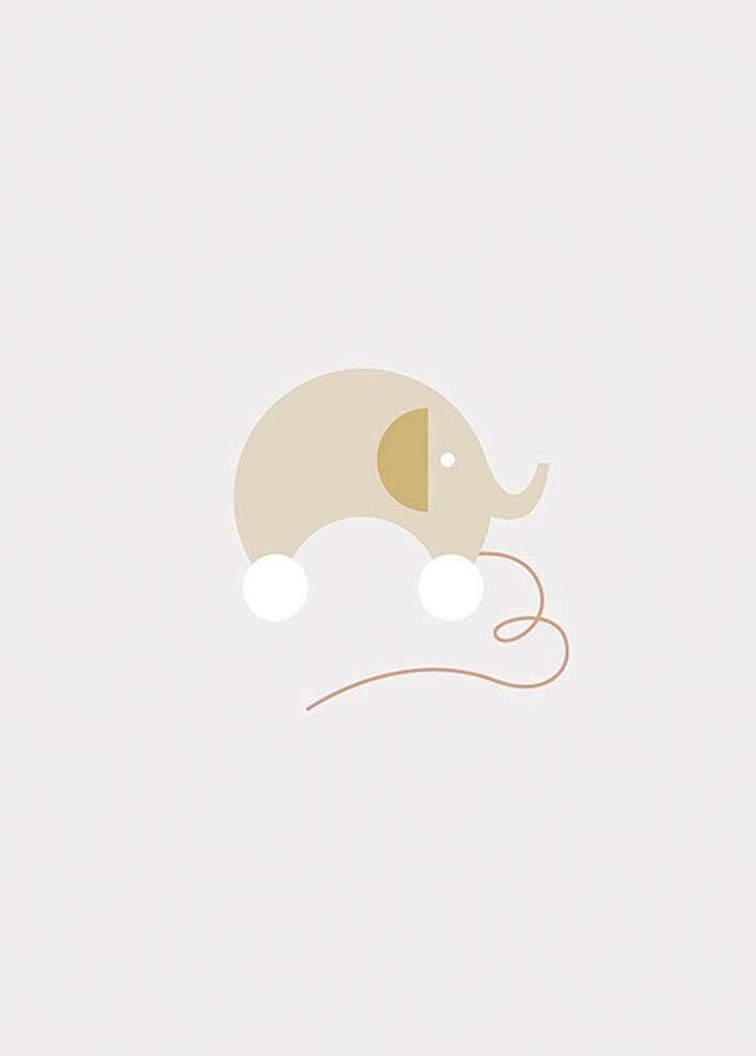 Komar Wanddecoratie Baby Happy Wanddecoratie - zonder lijst (1 stuk)
