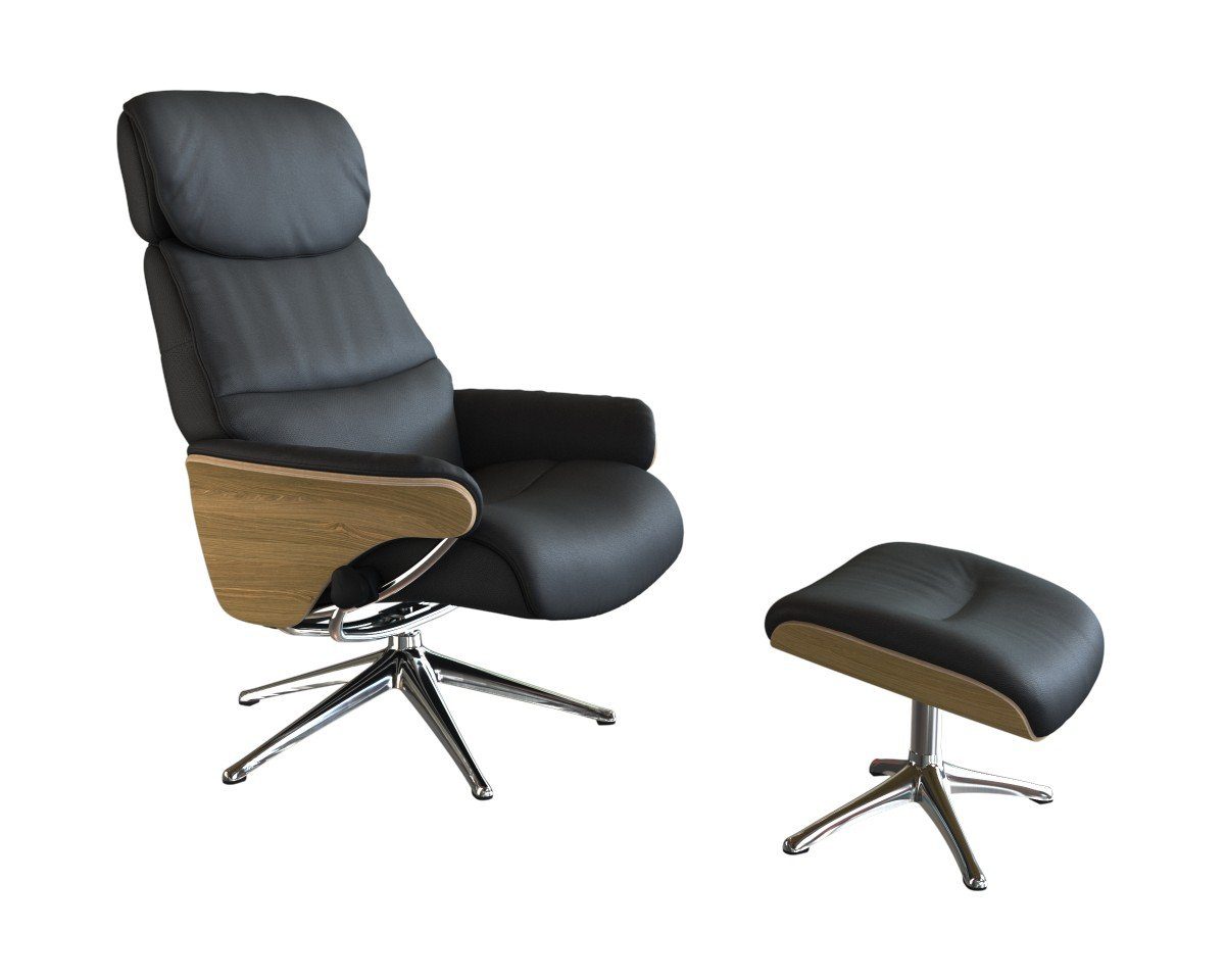 FLEXLUX Relaxfauteuil Aarhus, functionele stoel, gestoffeerde stoel, armleuning, TV-fauteuil, Relaxfunctie & hoofd- en rugverstelling, armleuning