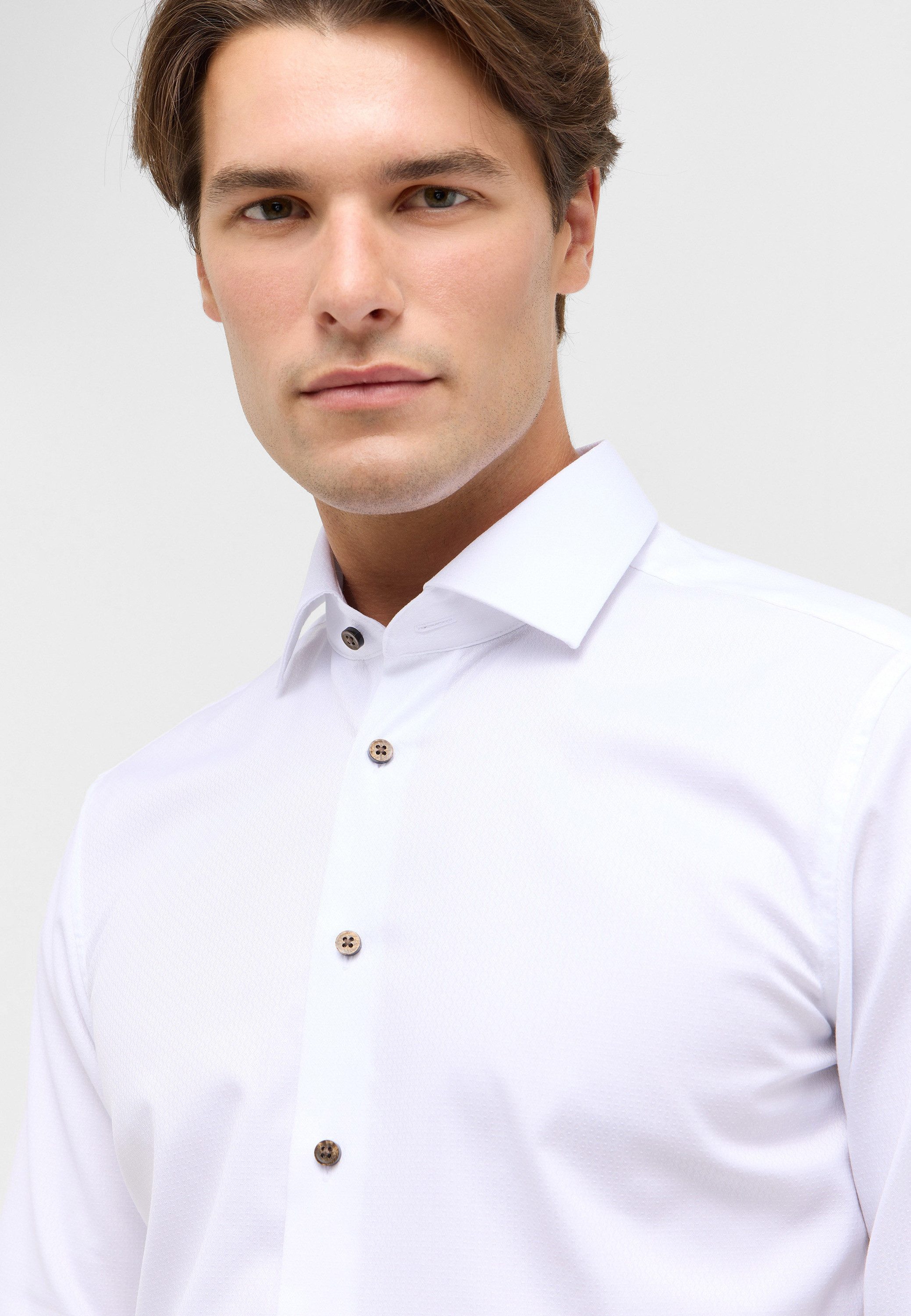 Eterna Overhemd met lange mouwen Slim fit NON IRON (strijkvrij)