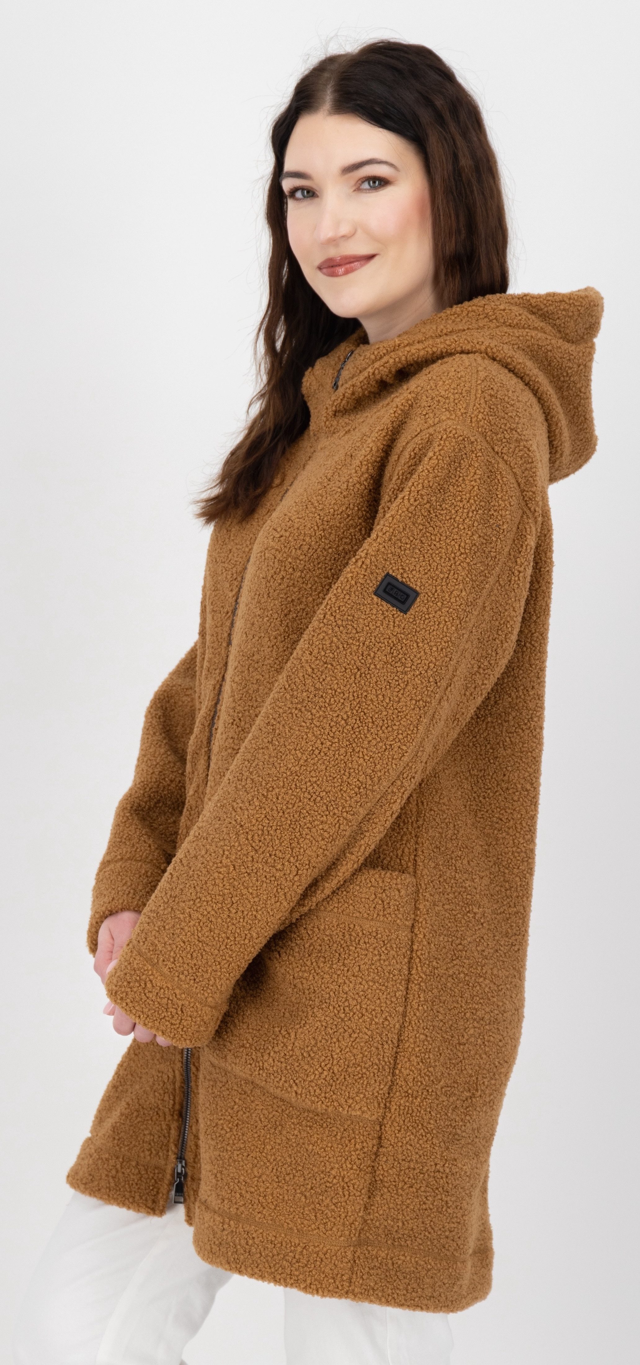 LPO Fleecejack CARRY WMN Teddy fleece lange jas