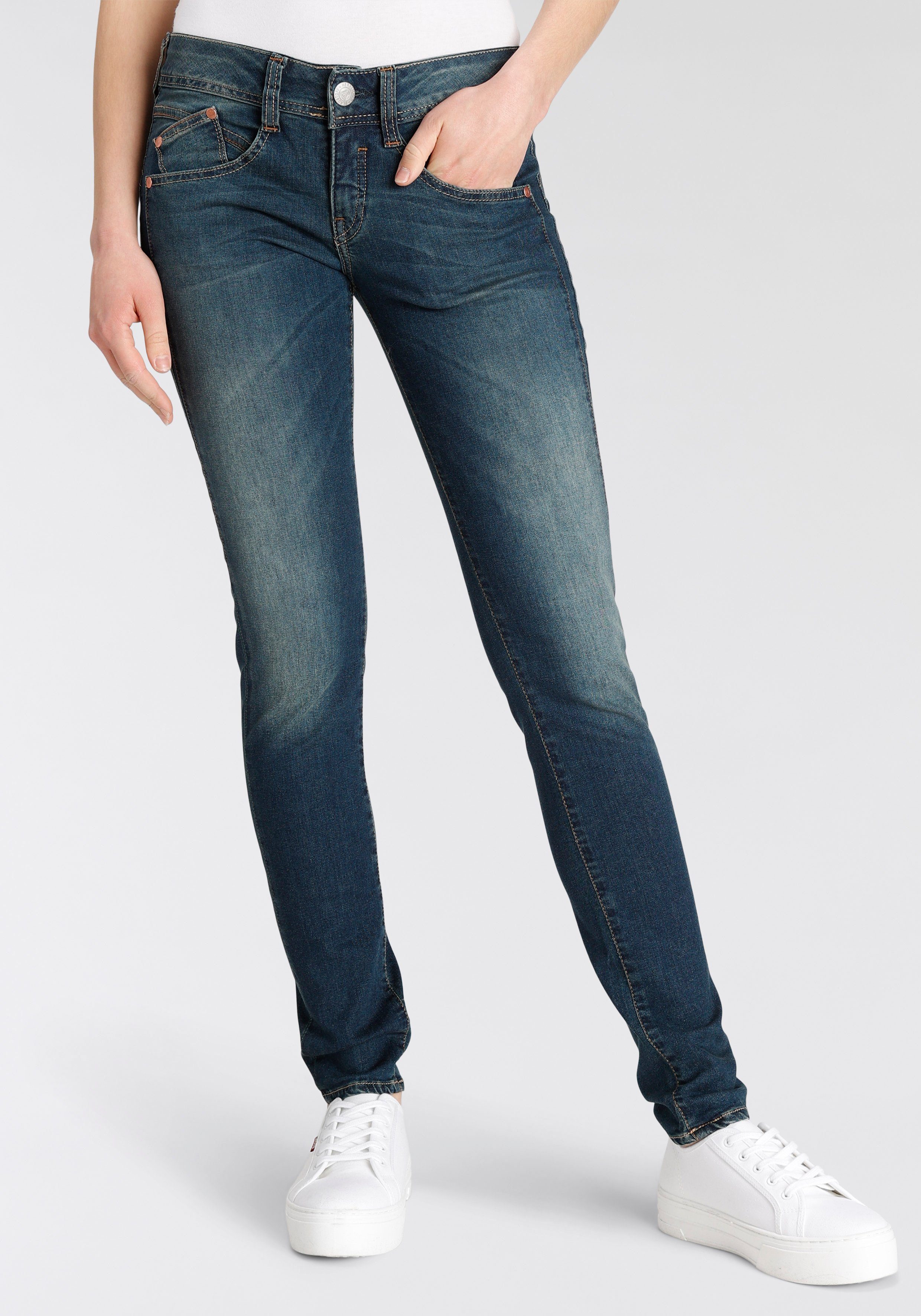 Herrlicher Slim fit jeans GILA SLIM ORGANIC DENIM milieuvriendelijk dankzij kitotex technology