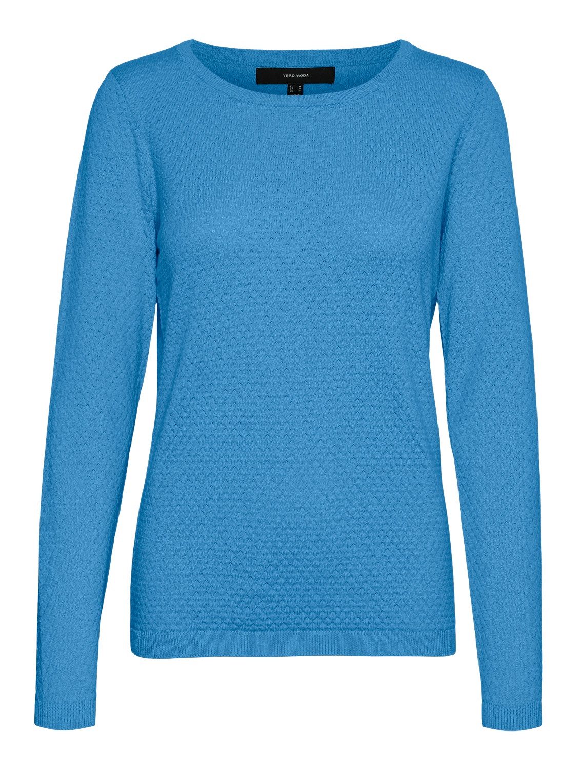 Vero Moda Trui met ronde hals VMCARE STRUCTURE LS O-NECK BLOU NOOS